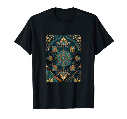 Bohemian Moroccan Pattern Floral Boho T-Shirt - Graphic Print Unisex - T-Shirt, Sweatshirt, Hoodie