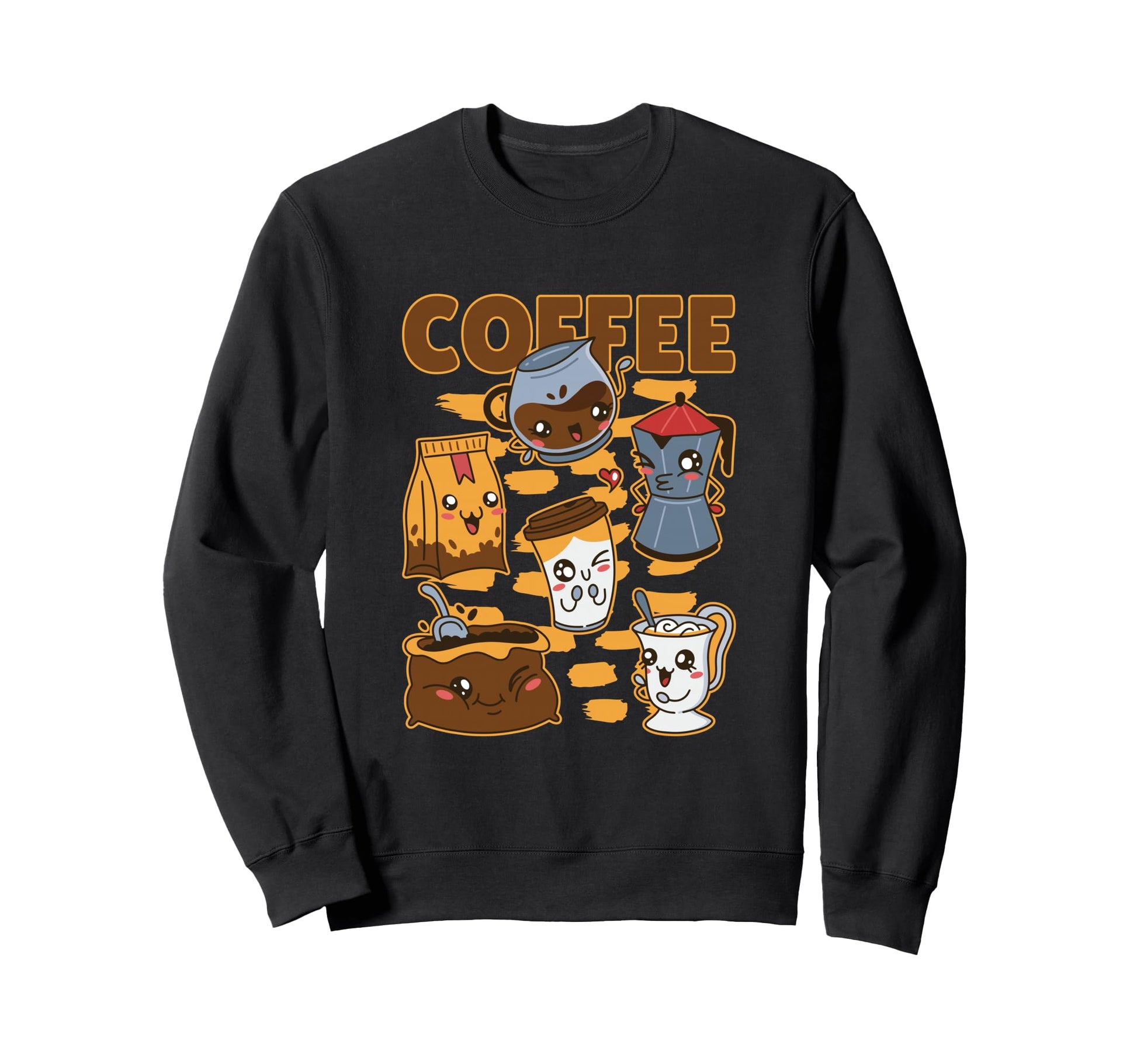Vaporwave Japan Kawaii Coffee Otaku Sweatshirt - Graphic Print Men Women - T-Shirt, Sweatshirt, Hoodie