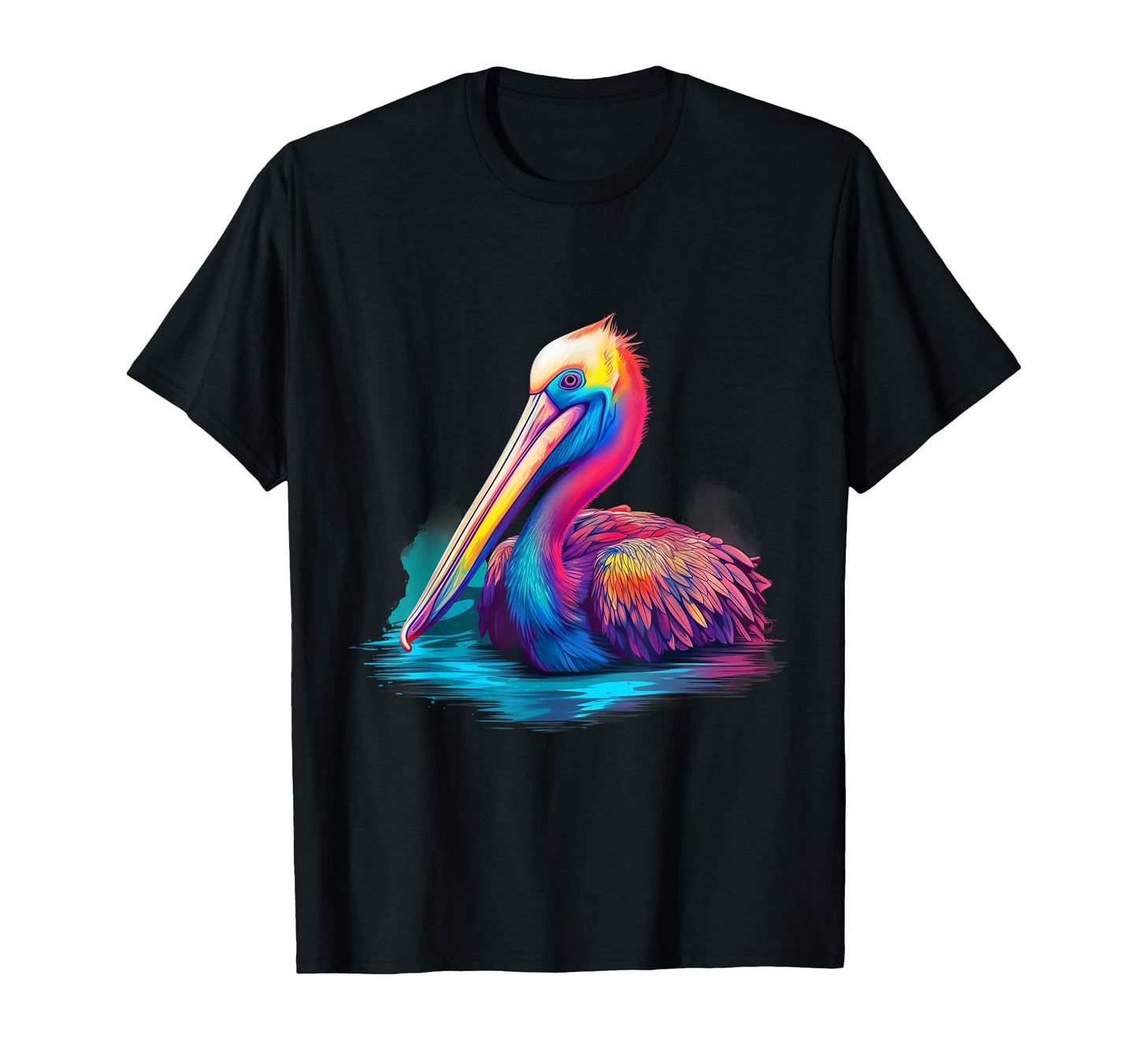 Vaporwave Aesthetic Brown Pelican T-Shirt - Unique Graphic for Adults - T-Shirt, Sweatshirt, Hoodie