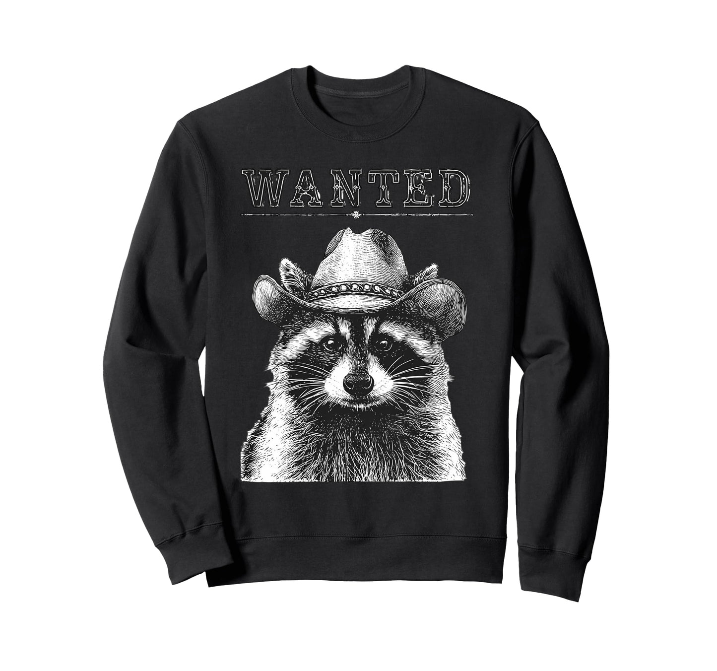 Raccoon Cowboy Rodeo Cowgirl Western Sweatshirt - Graphic Print Men Women - T-Shirt, Sweatshirt, Hoodie