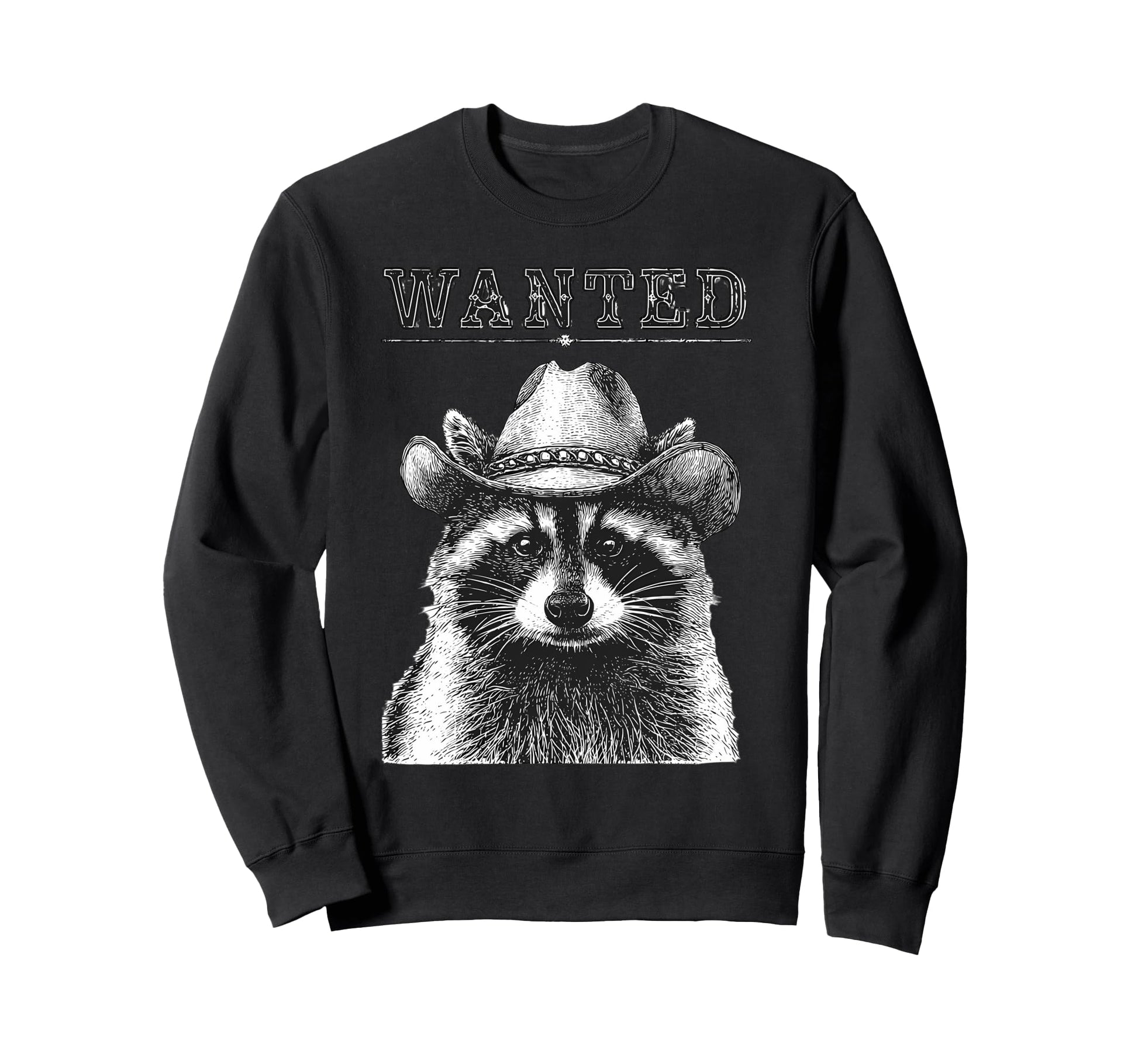 Raccoon Cowboy Rodeo Cowgirl Western Sweatshirt - Graphic Print Men Women - T-Shirt, Sweatshirt, Hoodie