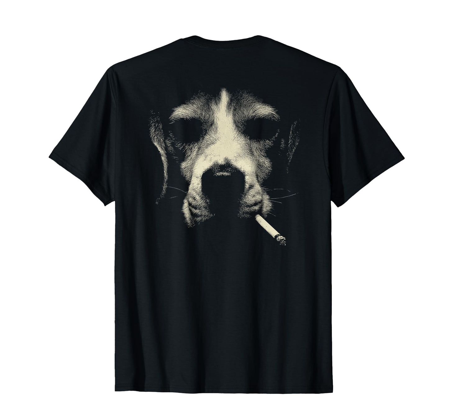 Beagle Smoking Cigarette Grunge Meme T-Shirt - Aesthetic Graphic Men Women - T-Shirt, Sweatshirt, Hoodie