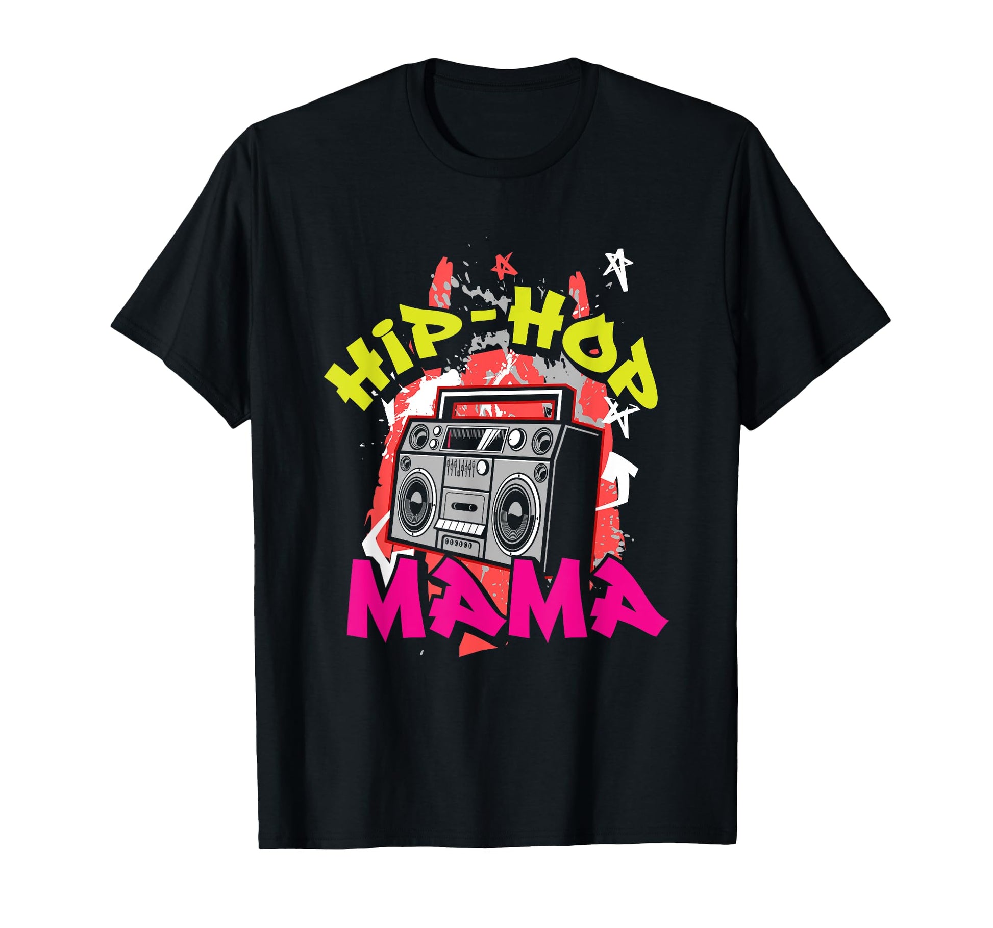 Hip Hop Mama Old School 80S 90S T-Shirt - Custom Art Print for Adults - T-Shirt, Sweatshirt, Hoodie