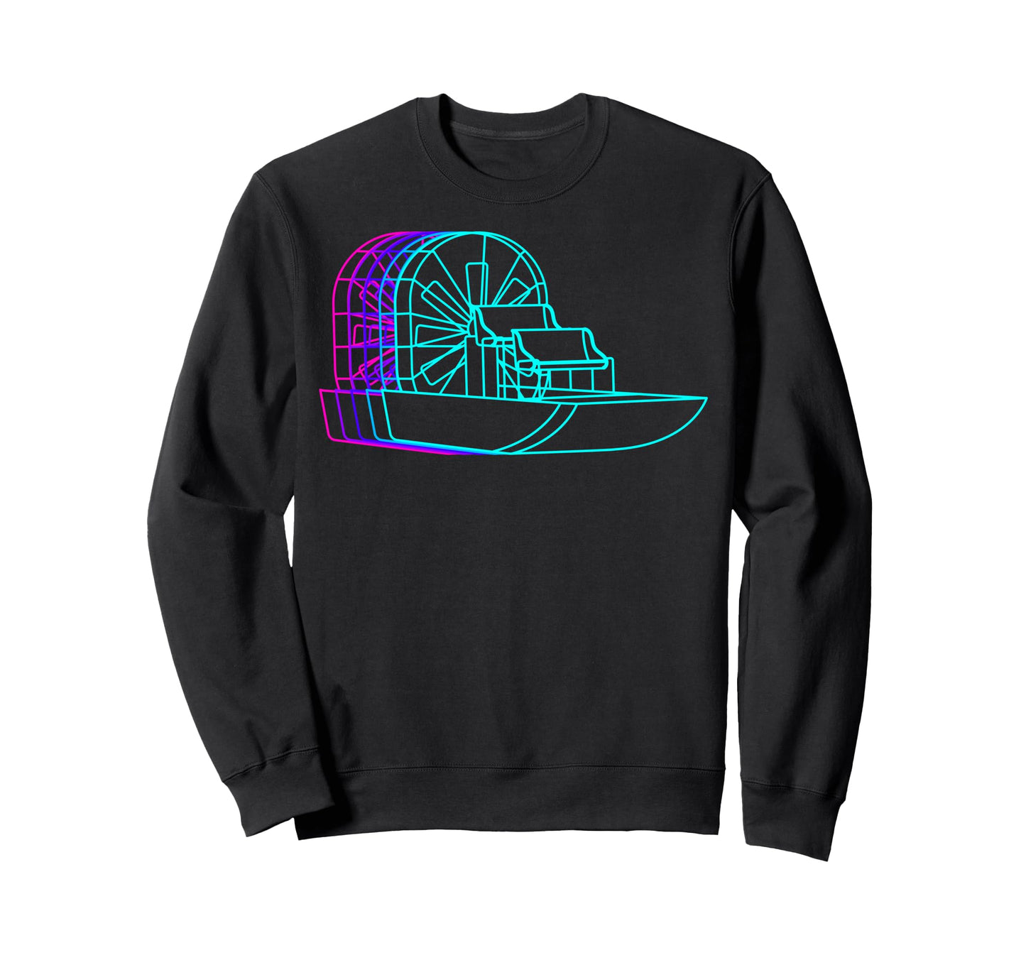 Air Boat Airboat Airboating Sweatshirt - Minimalist Print Men Women - T-Shirt, Sweatshirt, Hoodie