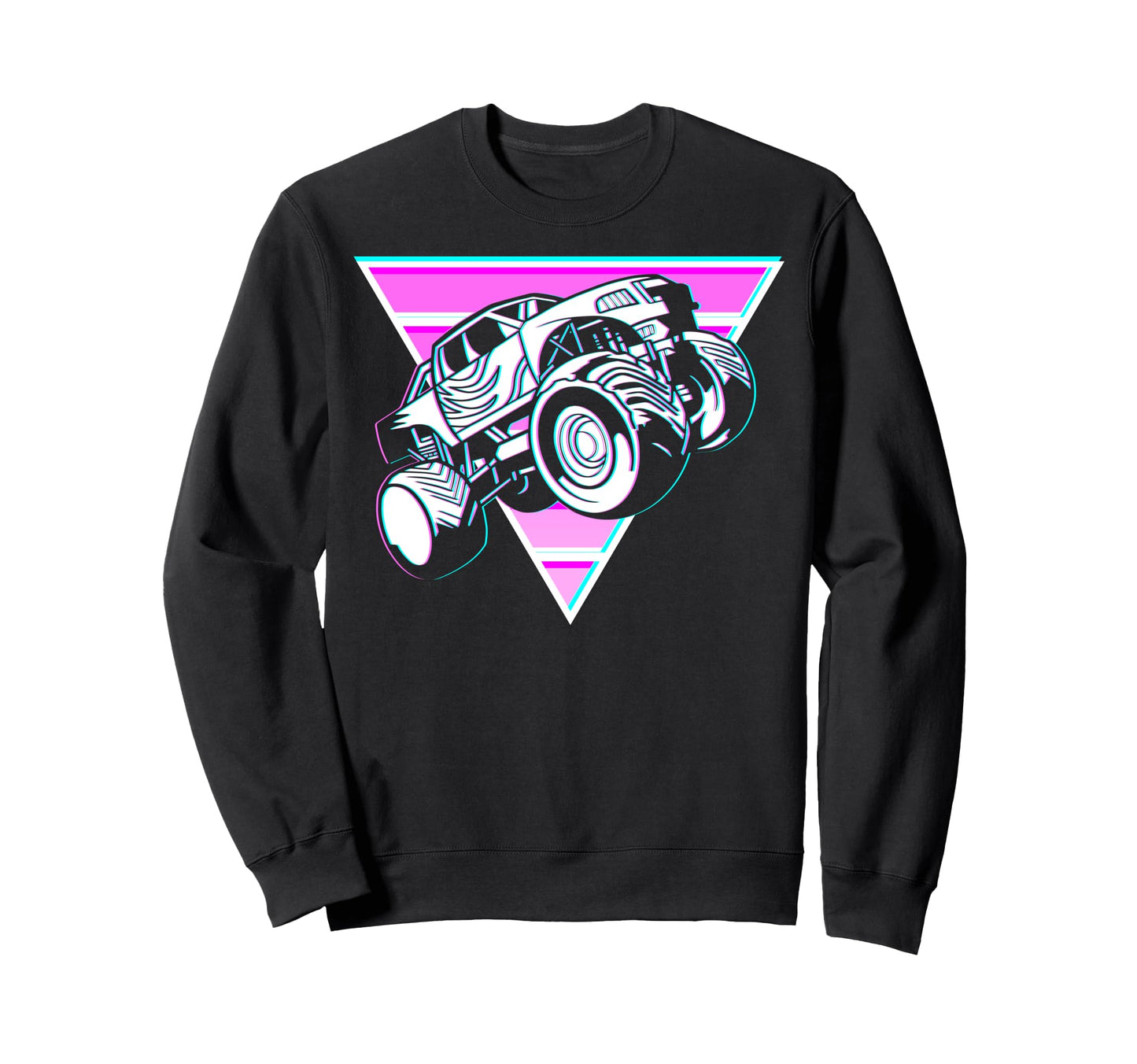 Vaporwave Aesthetic Monster Sweatshirt - Fun Novelty Design Men Women - T-Shirt, Sweatshirt, Hoodie