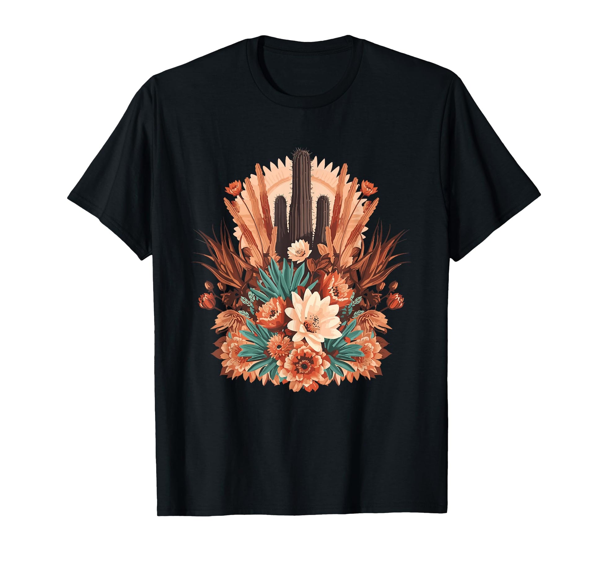 Boho Western Desert Cactus T-Shirt - Casual Everyday Wear for Adults - T-Shirt, Sweatshirt, Hoodie