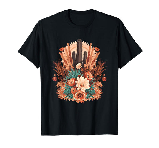 Boho Western Desert Cactus T-Shirt - Casual Everyday Wear for Adults - T-Shirt, Sweatshirt, Hoodie