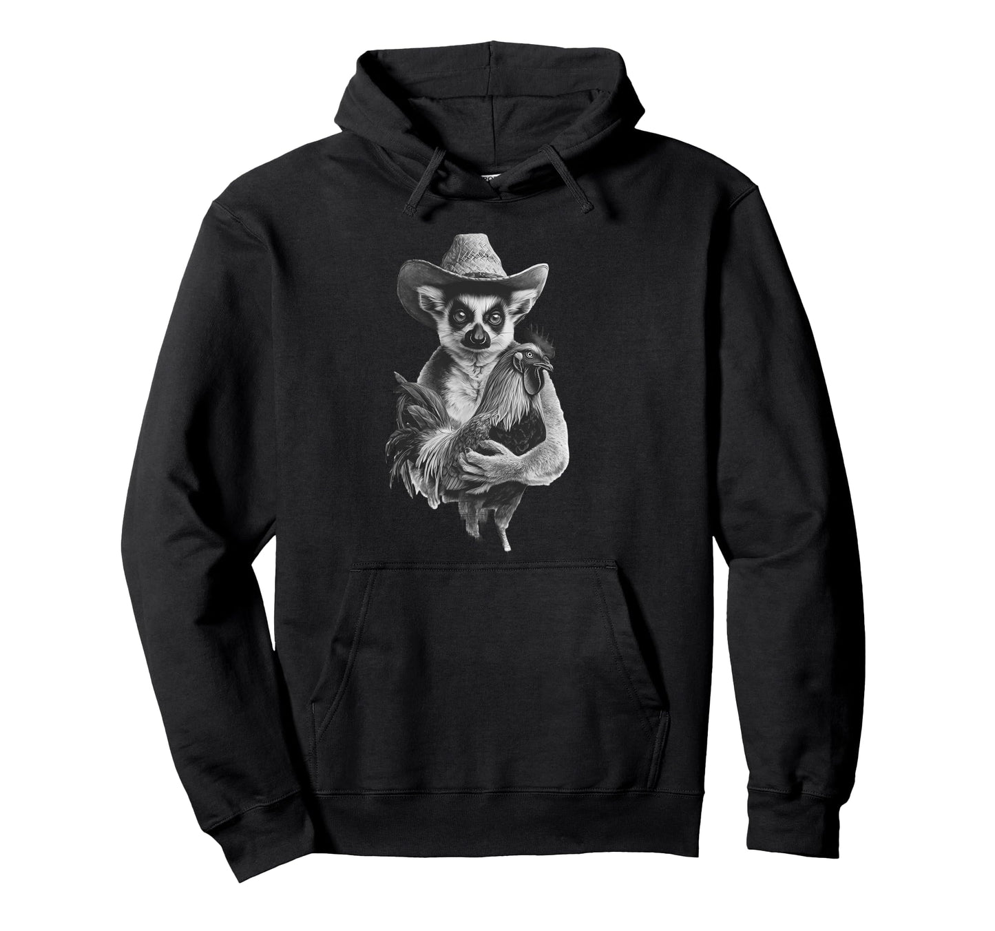 Country Cowboy Lemur Rodeo Cowgirl Hoodie - Streetwear Style Men Women - T-Shirt, Sweatshirt, Hoodie