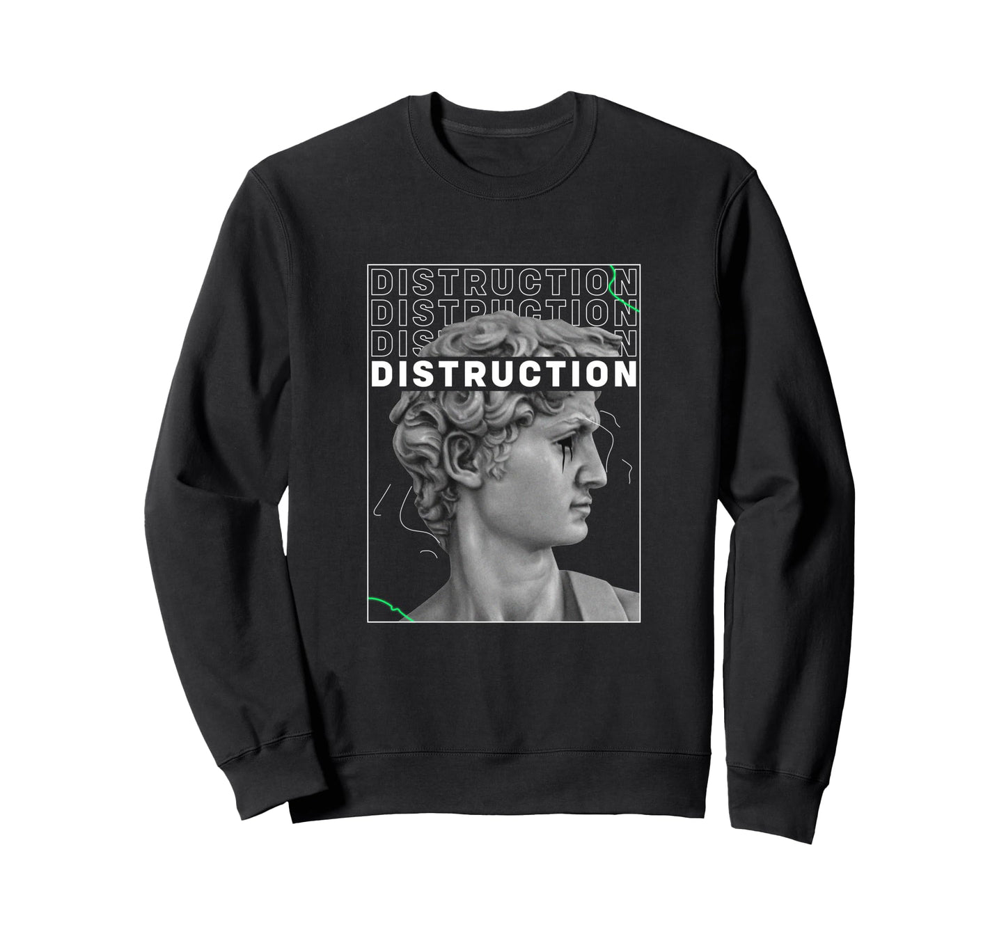 Destruction Greek Sculpture Aesthetic Sweatshirt - Trendy Graphic Unisex - T-Shirt, Sweatshirt, Hoodie