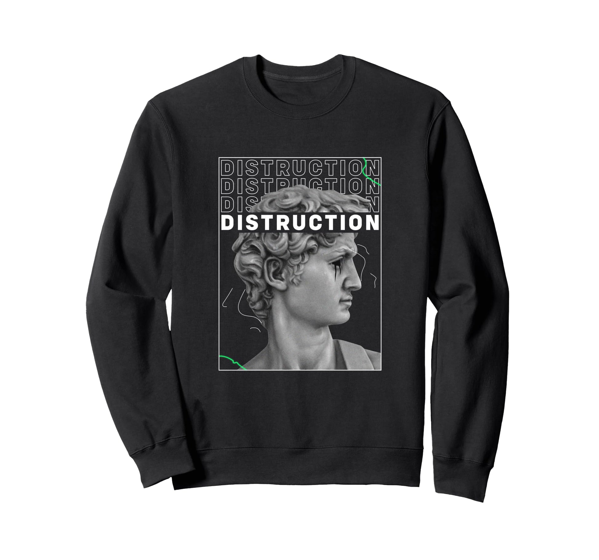 Destruction Greek Sculpture Aesthetic Sweatshirt - Trendy Graphic Unisex - T-Shirt, Sweatshirt, Hoodie