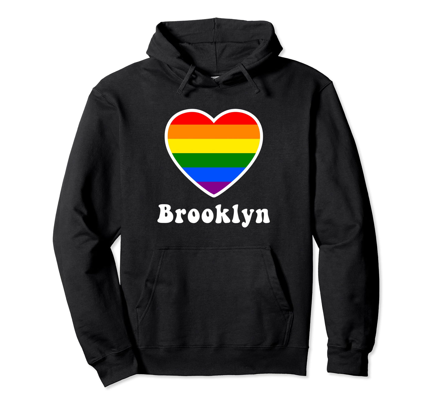 Brooklyn Gay Pride Lgbtq Lgbt Rainbow Hoodie - Aesthetic Graphic Unisex - T-Shirt, Sweatshirt, Hoodie