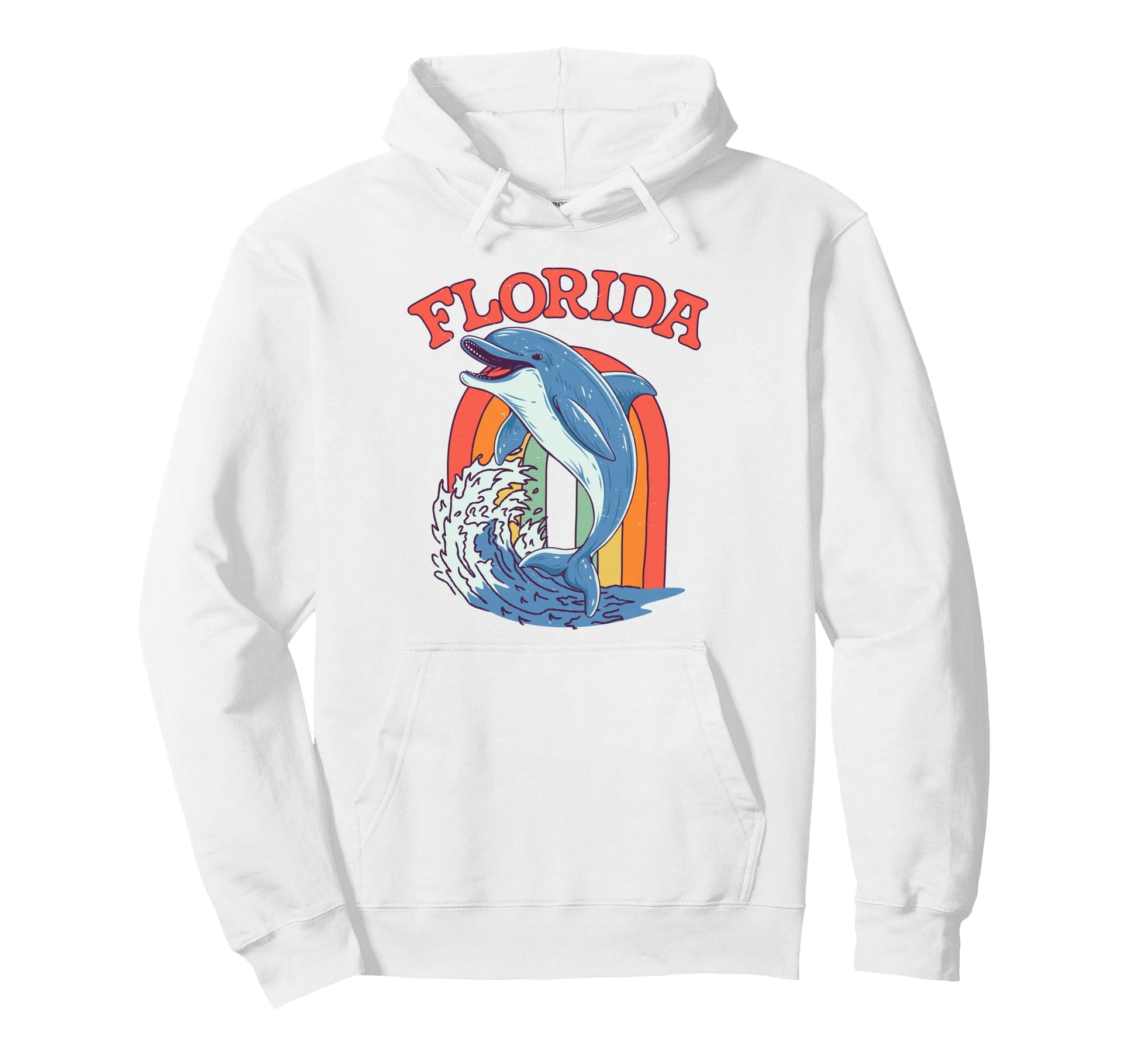 Dolphin Florida Beach Summer Vacation Hoodie - Graphic Print Unisex - T-Shirt, Sweatshirt, Hoodie