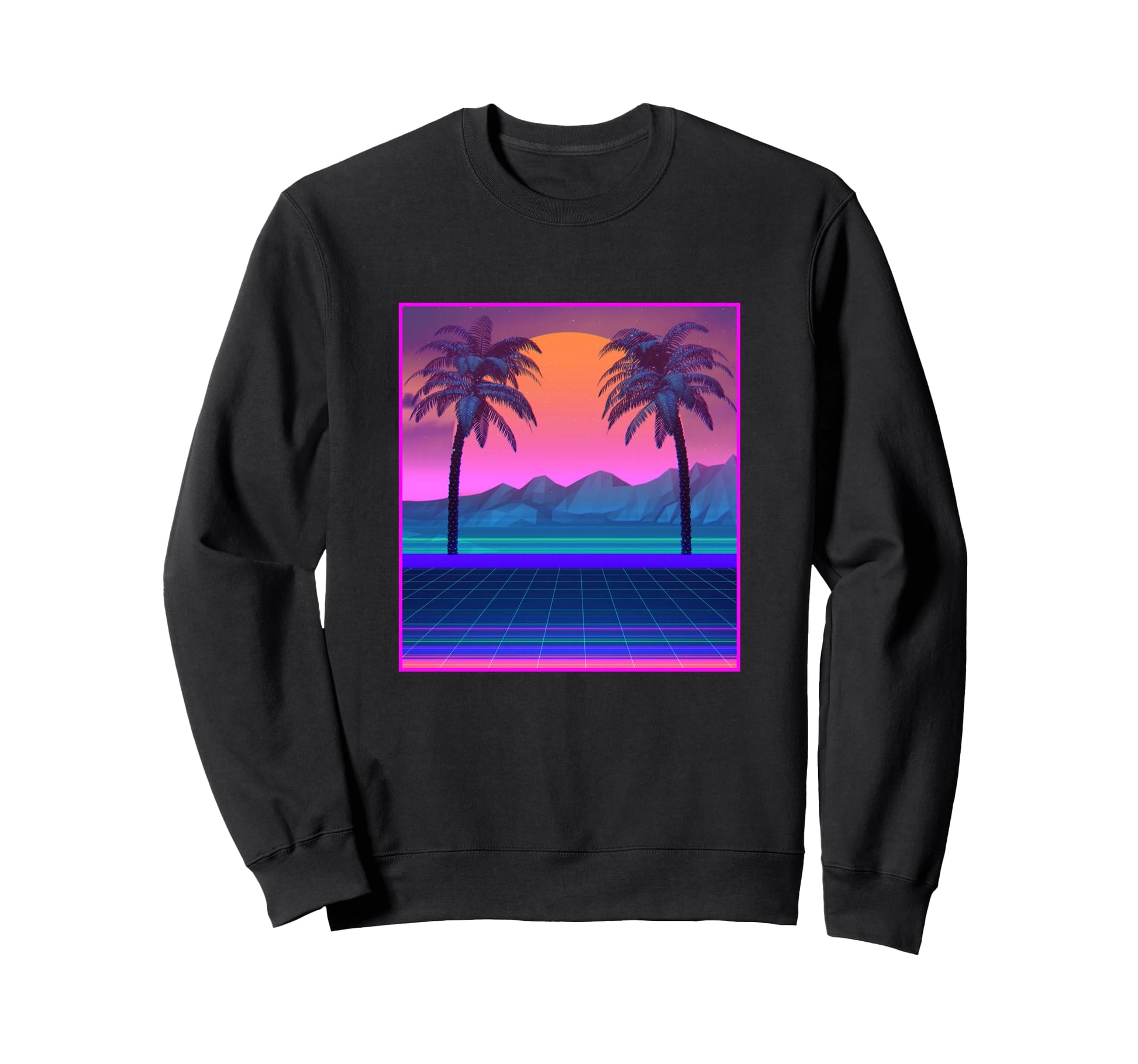 Vaporwave Aesthetic Paradise Sweatshirt - Casual Everyday Wear Unisex - T-Shirt, Sweatshirt, Hoodie