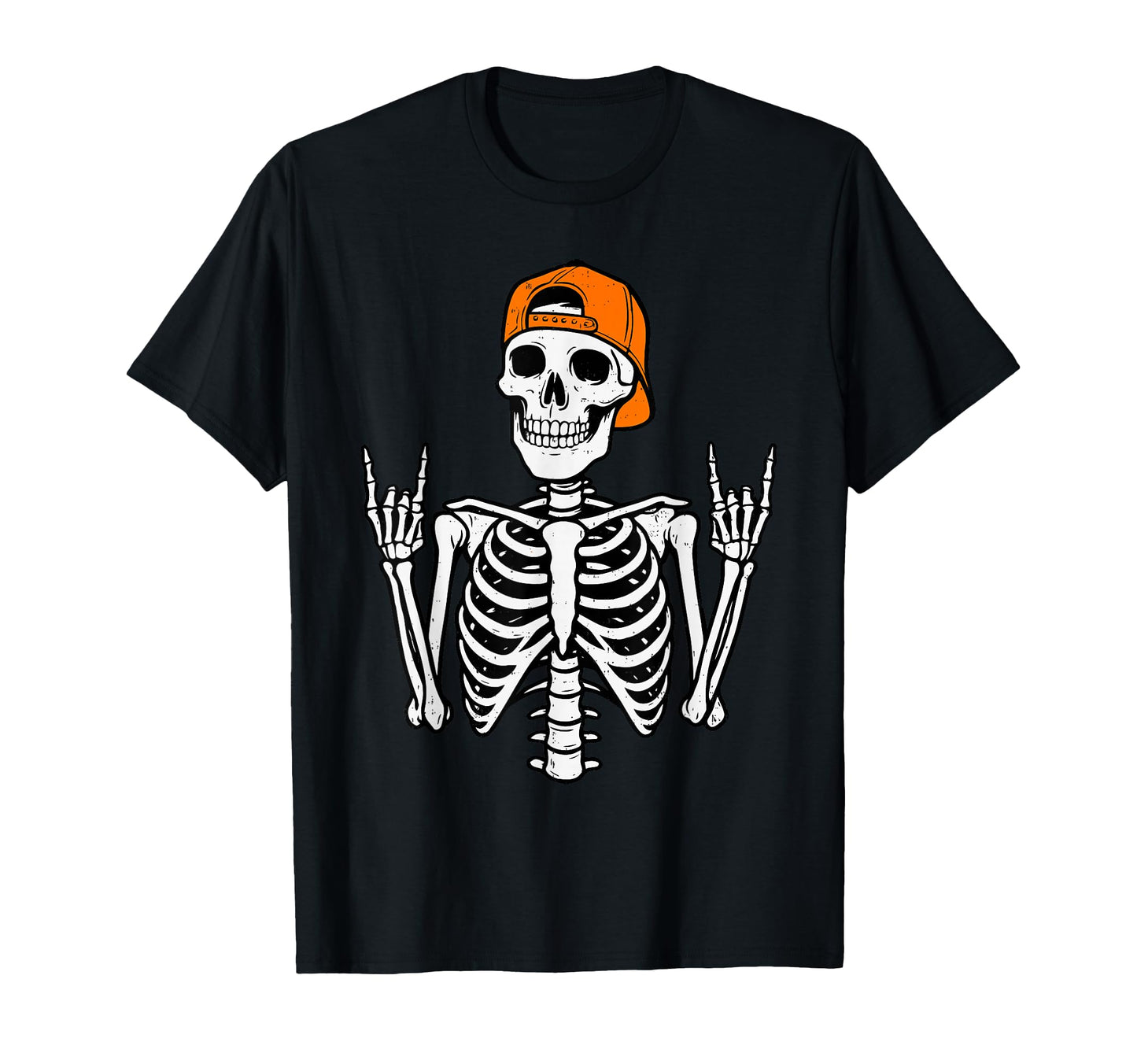 Rocker Skeleton Halloween Rock Costume T-Shirt - Unique Graphic Men Women - T-Shirt, Sweatshirt, Hoodie