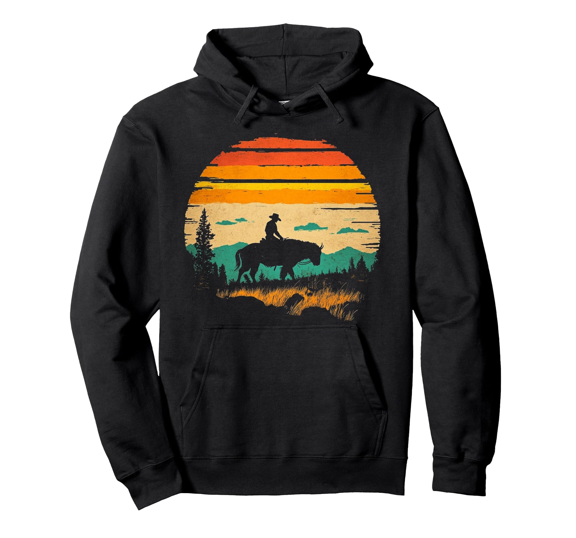 Cowboy Hoodie - Unique Graphic for Adults - T-Shirt, Sweatshirt, Hoodie