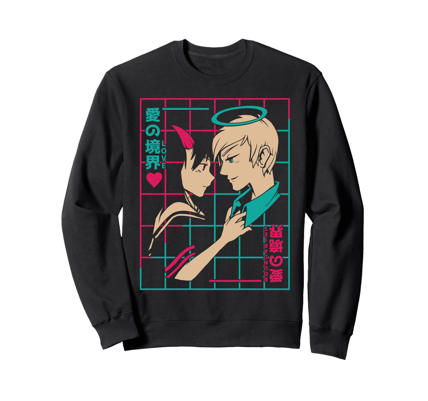 Anime Lovers Angel And Devil Otaku Sweatshirt - Unique Graphic Men Women - T-Shirt, Sweatshirt, Hoodie