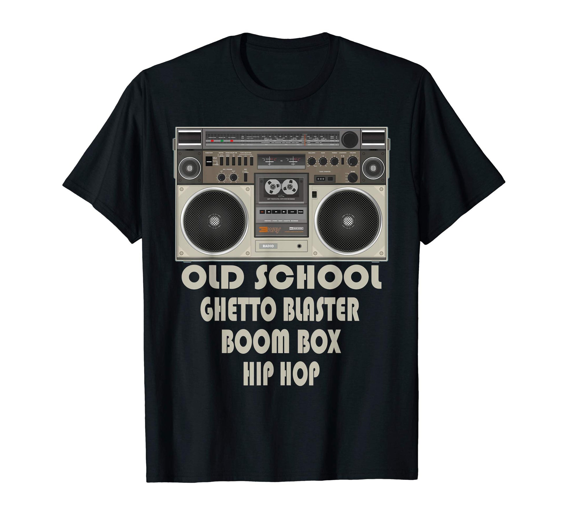 Old School Ghetto Blaster Boom Box Hip T-Shirt - Custom Art Print Unisex - T-Shirt, Sweatshirt, Hoodie
