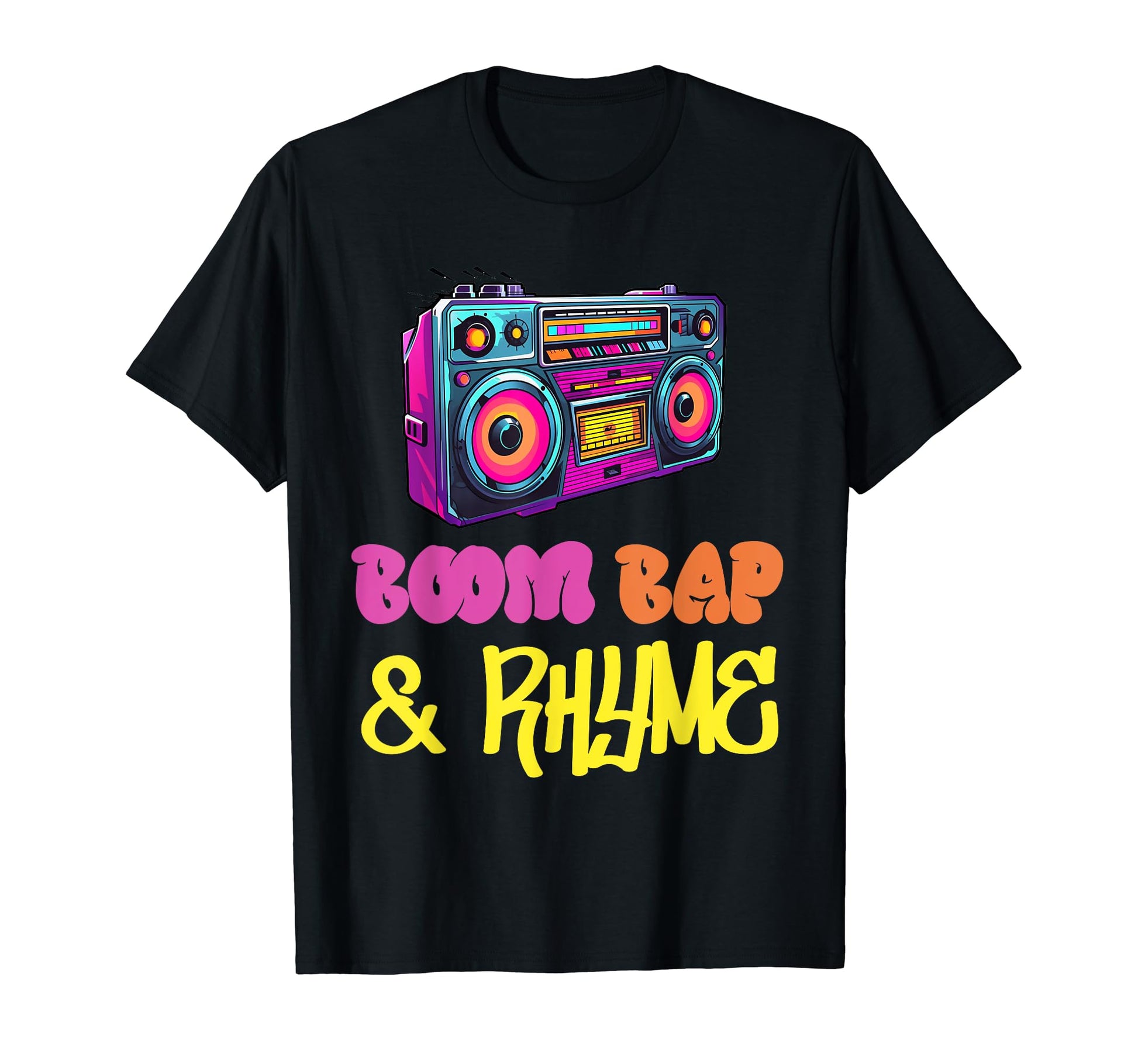 Hip Hop Old School 90S Music Rap 50Th T-Shirt - Minimalist Print Unisex - T-Shirt, Sweatshirt, Hoodie