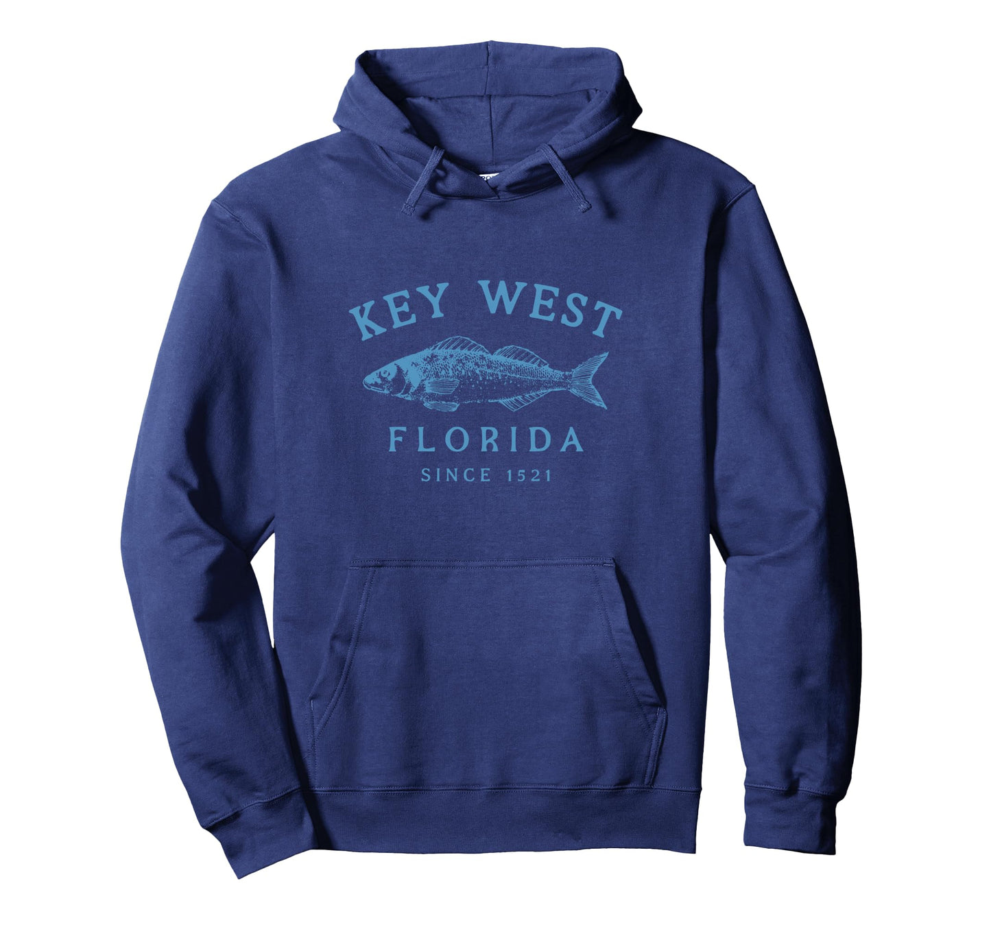 Key West Florida Fishing Hoodie - Graphic Print for Adults - T-Shirt, Sweatshirt, Hoodie