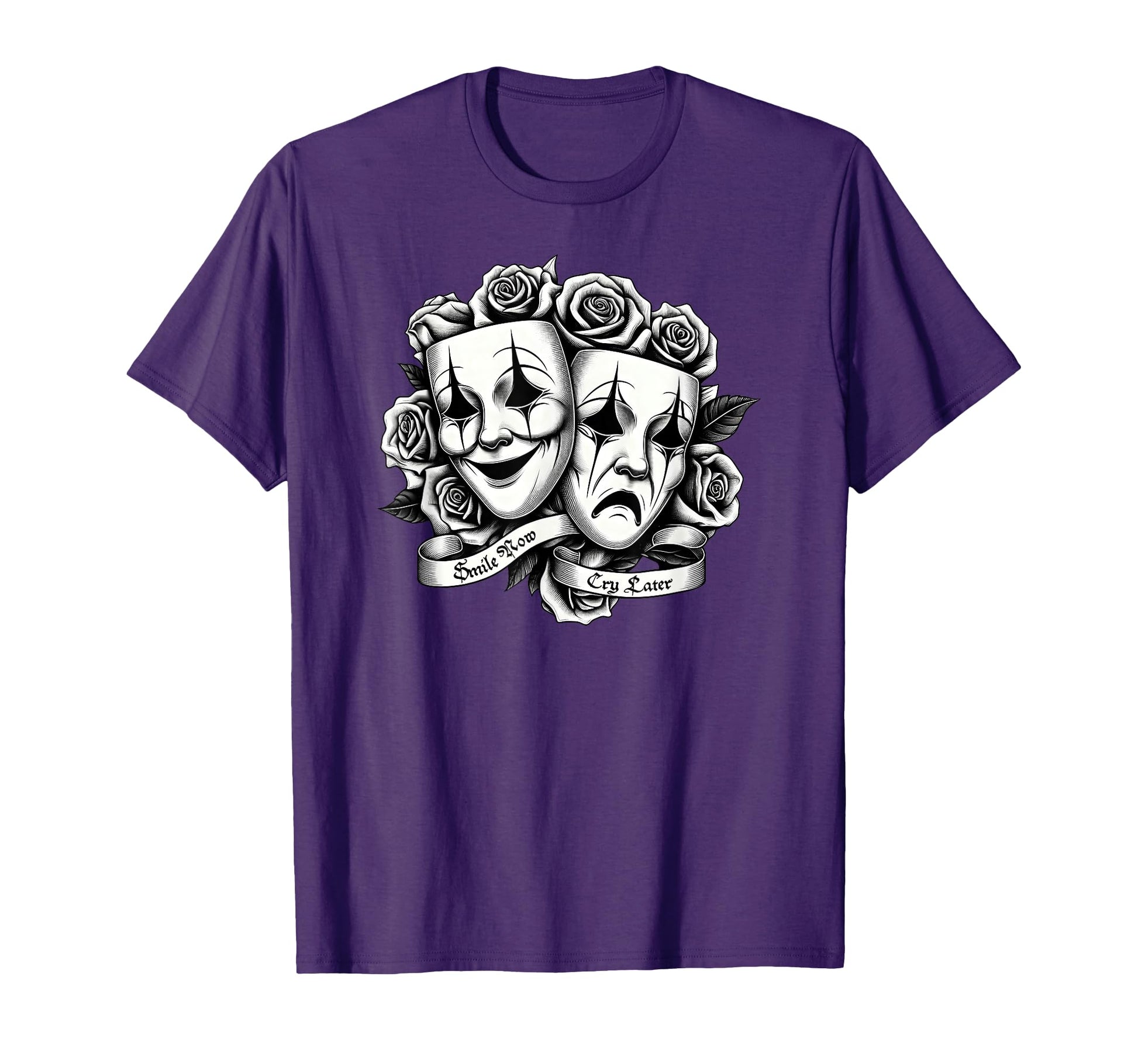 Smile Now Cry Later Masks Clown Payaso T-Shirt - Trendy Graphic for Adults - T-Shirt, Sweatshirt, Hoodie