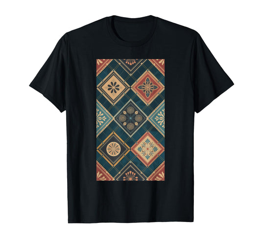 Boho Geometric Ethnic Patterned T-Shirt - Fun Novelty Design for Adults - T-Shirt, Sweatshirt, Hoodie