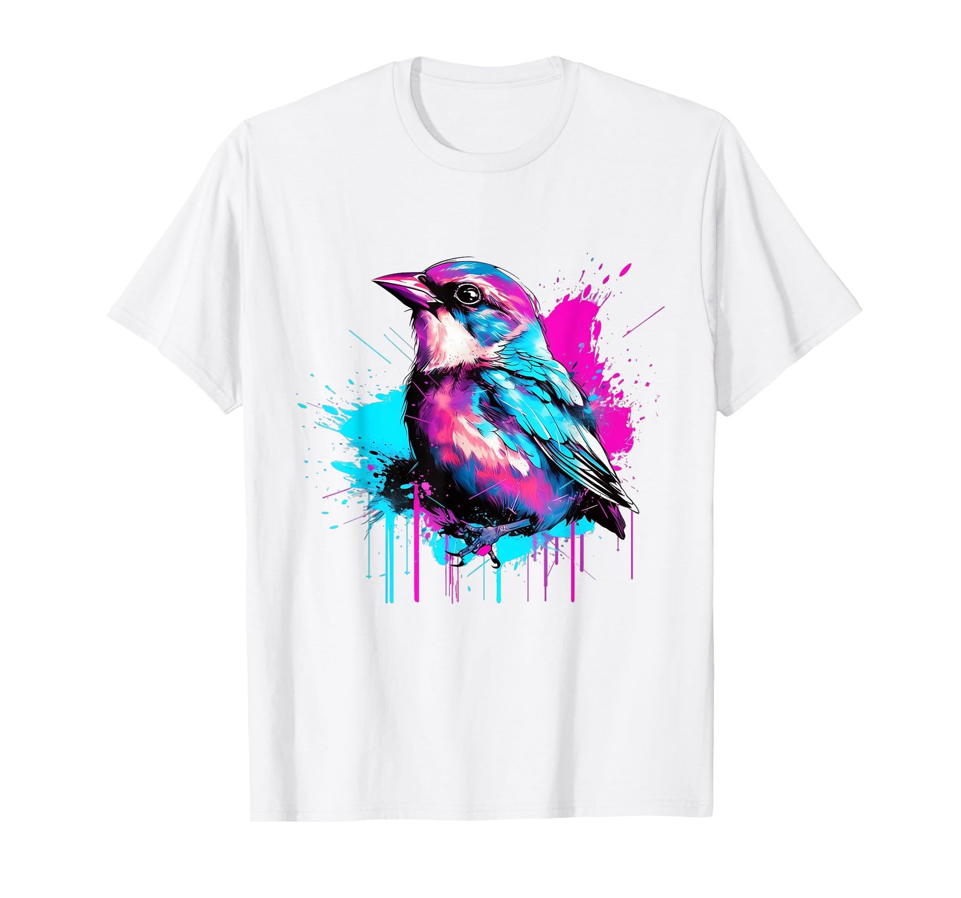 Vaporwave Aesthetic House Sparrow T-Shirt - Minimalist Print Men Women - T-Shirt, Sweatshirt, Hoodie