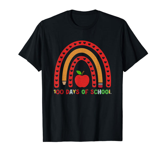 100Th Day School 100 Days School T-Shirt - Aesthetic Graphic for Adults - T-Shirt, Sweatshirt, Hoodie