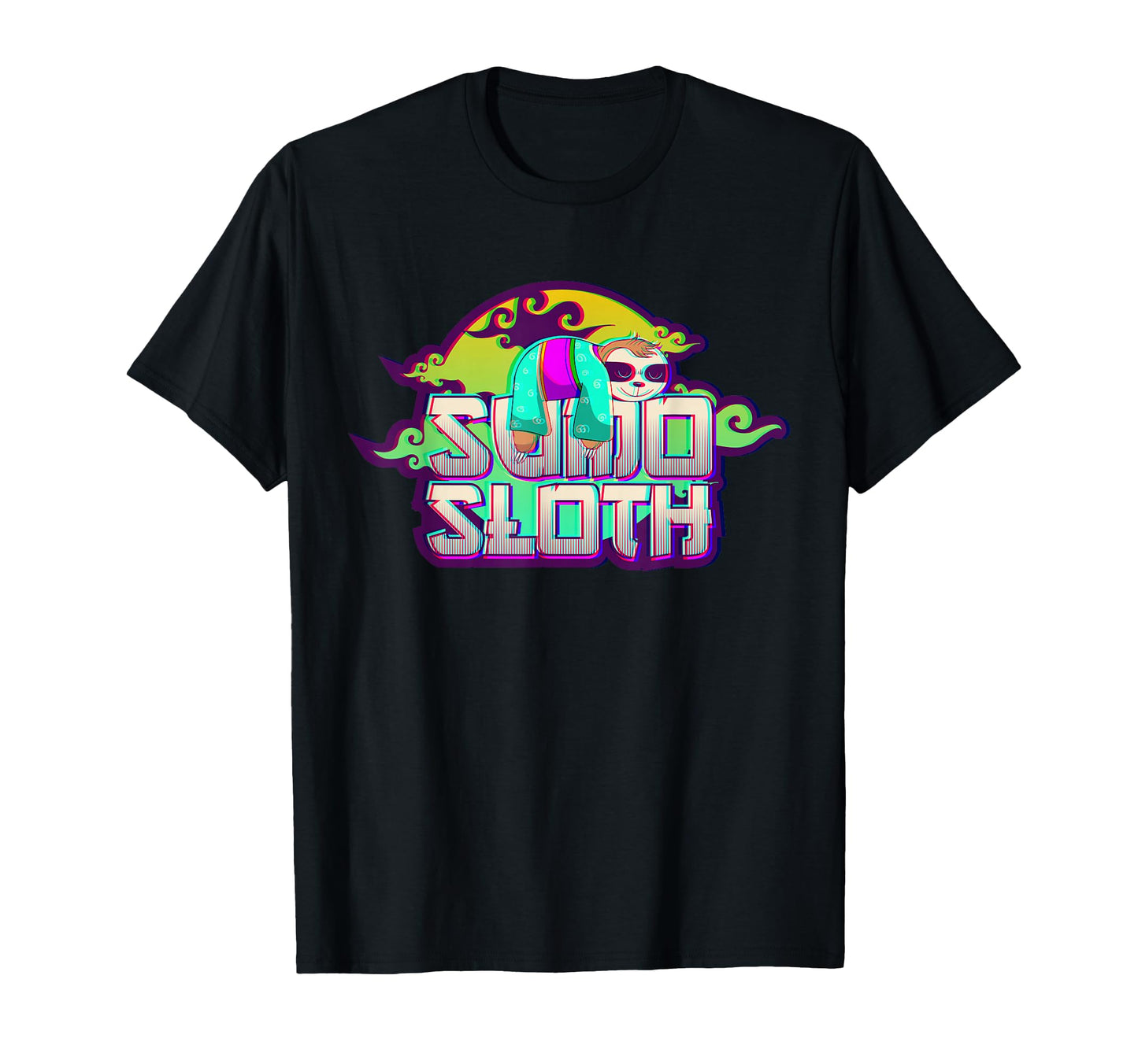 Sumo Sloth Funny Japanese Sumo T-Shirt - Minimalist Print Men Women - T-Shirt, Sweatshirt, Hoodie