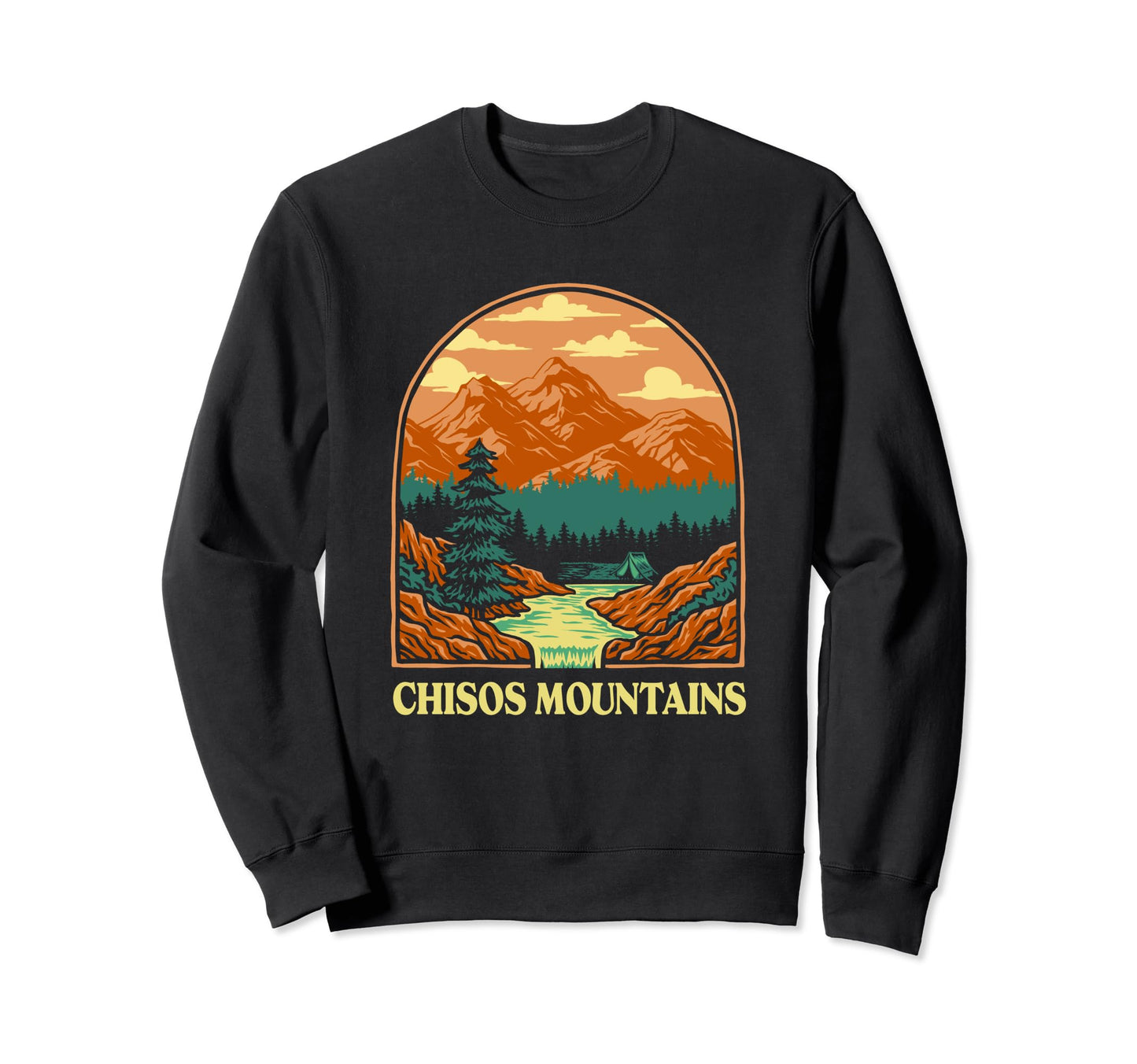 Chisos Mountains Big Bend National Park Sweatshirt - Trendy Graphic Unisex - T-Shirt, Sweatshirt, Hoodie