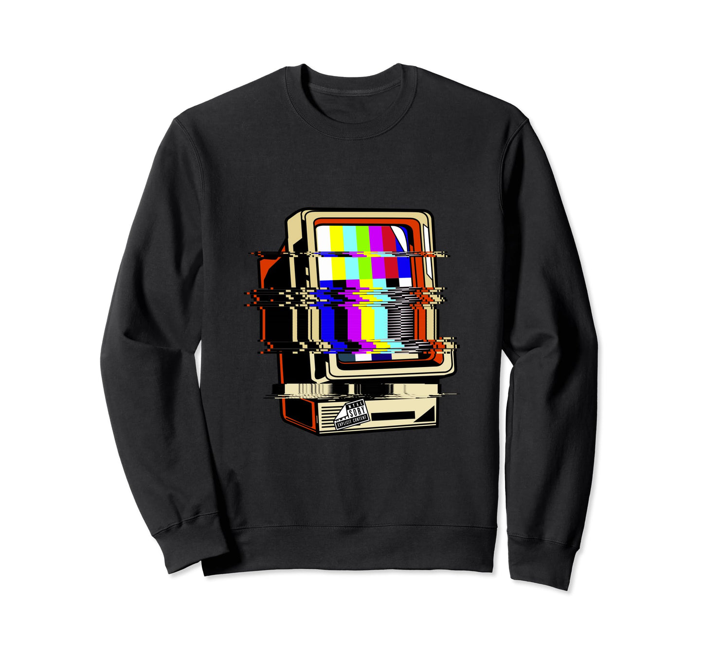 Vaporwave No Signal Television Sweatshirt - Casual Everyday Wear Men Women - T-Shirt, Sweatshirt, Hoodie