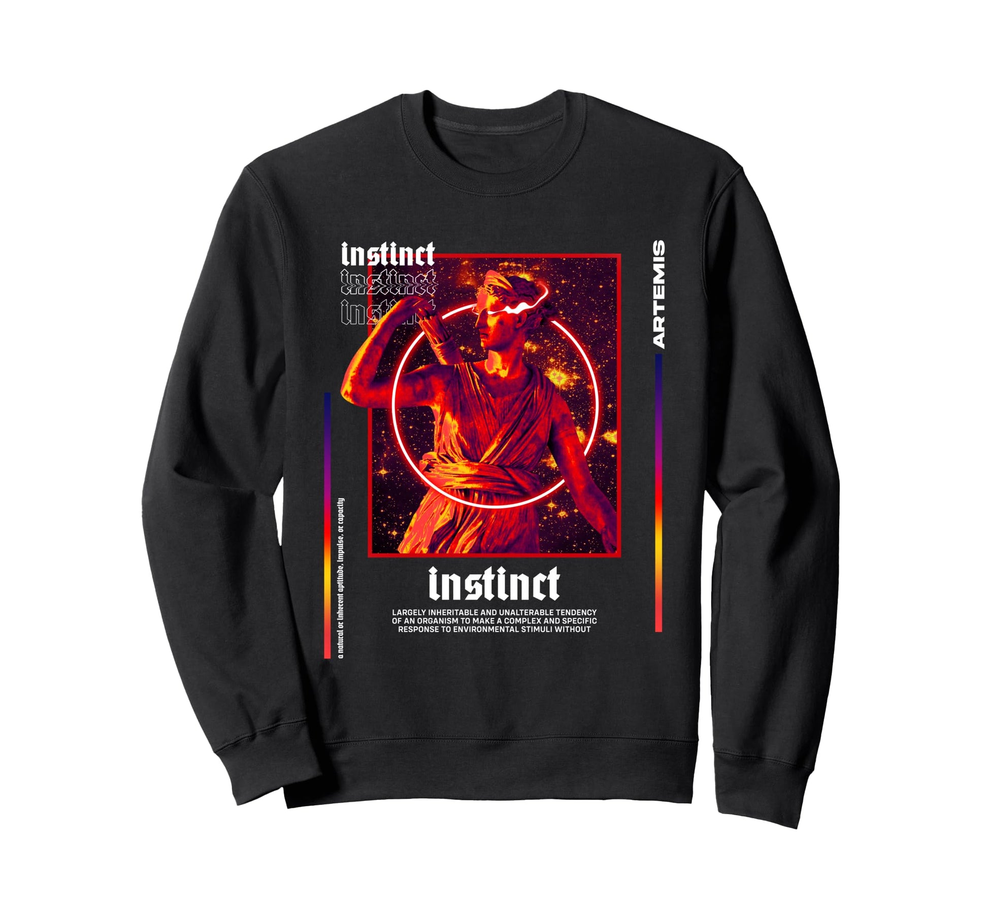 Artemis Instinct Greek Aesthetic Sweatshirt - Aesthetic Graphic Unisex - T-Shirt, Sweatshirt, Hoodie