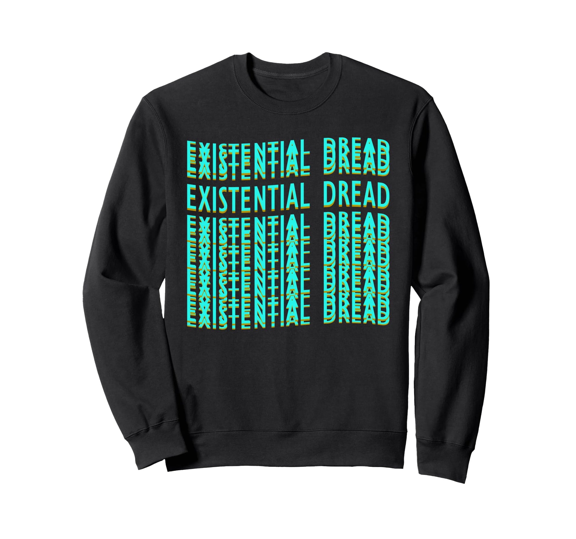Existential Dread Retrowave Aesthetic Sweatshirt - Unique Graphic Men Women - T-Shirt, Sweatshirt, Hoodie