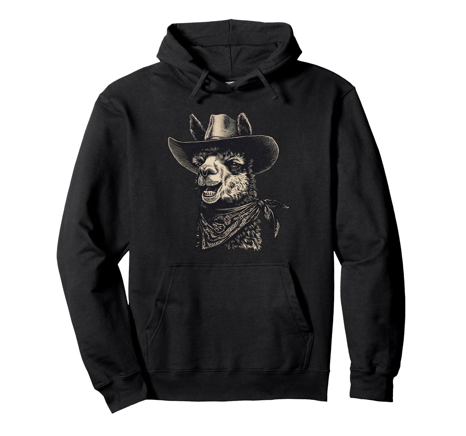 Alpaca Cowboy Rodeo Cowgirl Western Hoodie - Streetwear Style Unisex - T-Shirt, Sweatshirt, Hoodie