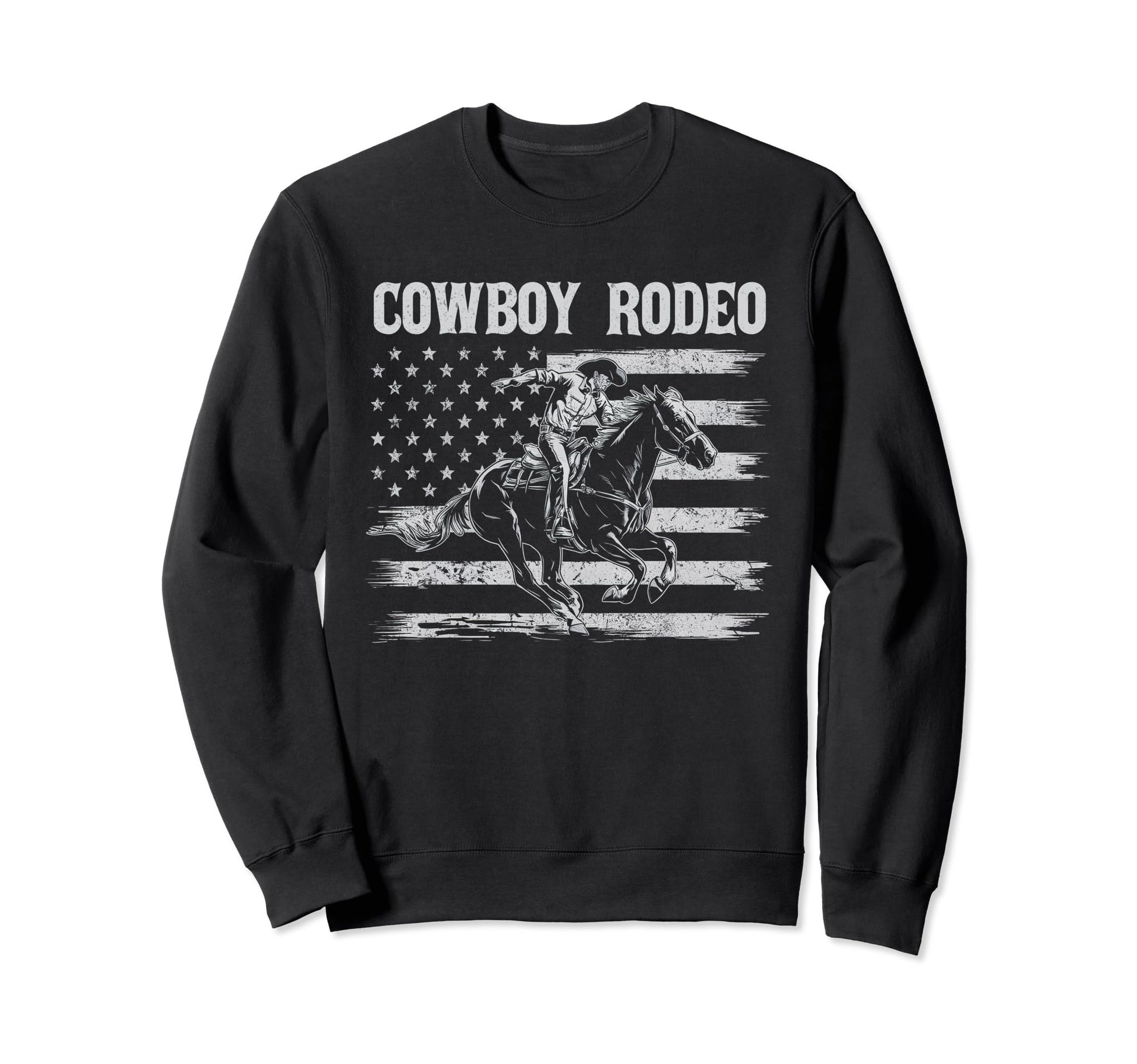 Cowboy Rodeo Riding Horse Westerm Sweatshirt - Streetwear Style Unisex - T-Shirt, Sweatshirt, Hoodie