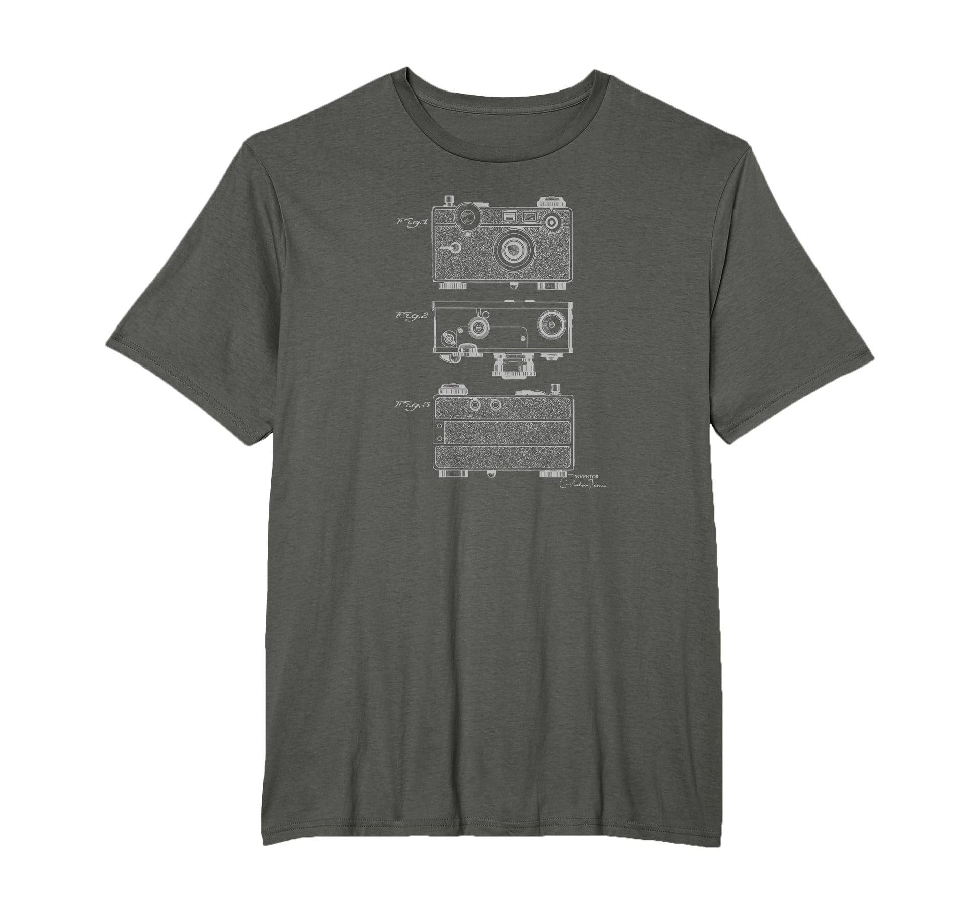 Argus Camera Diagram Mechanical T-Shirt - Unique Graphic for Adults - T-Shirt, Sweatshirt, Hoodie
