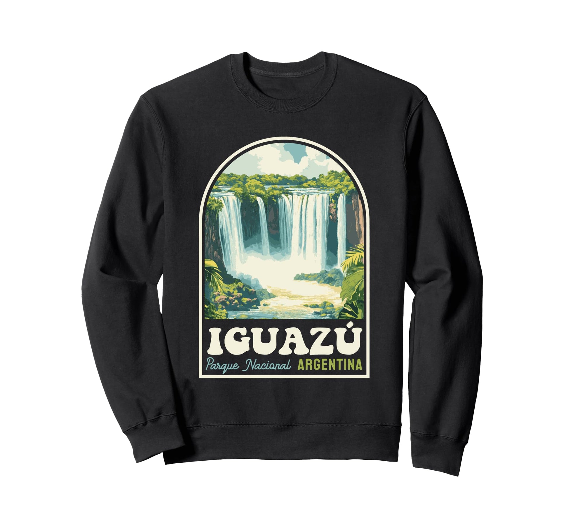 Iguaz Falls National Park Sweatshirt - Aesthetic Graphic for Adults - T-Shirt, Sweatshirt, Hoodie