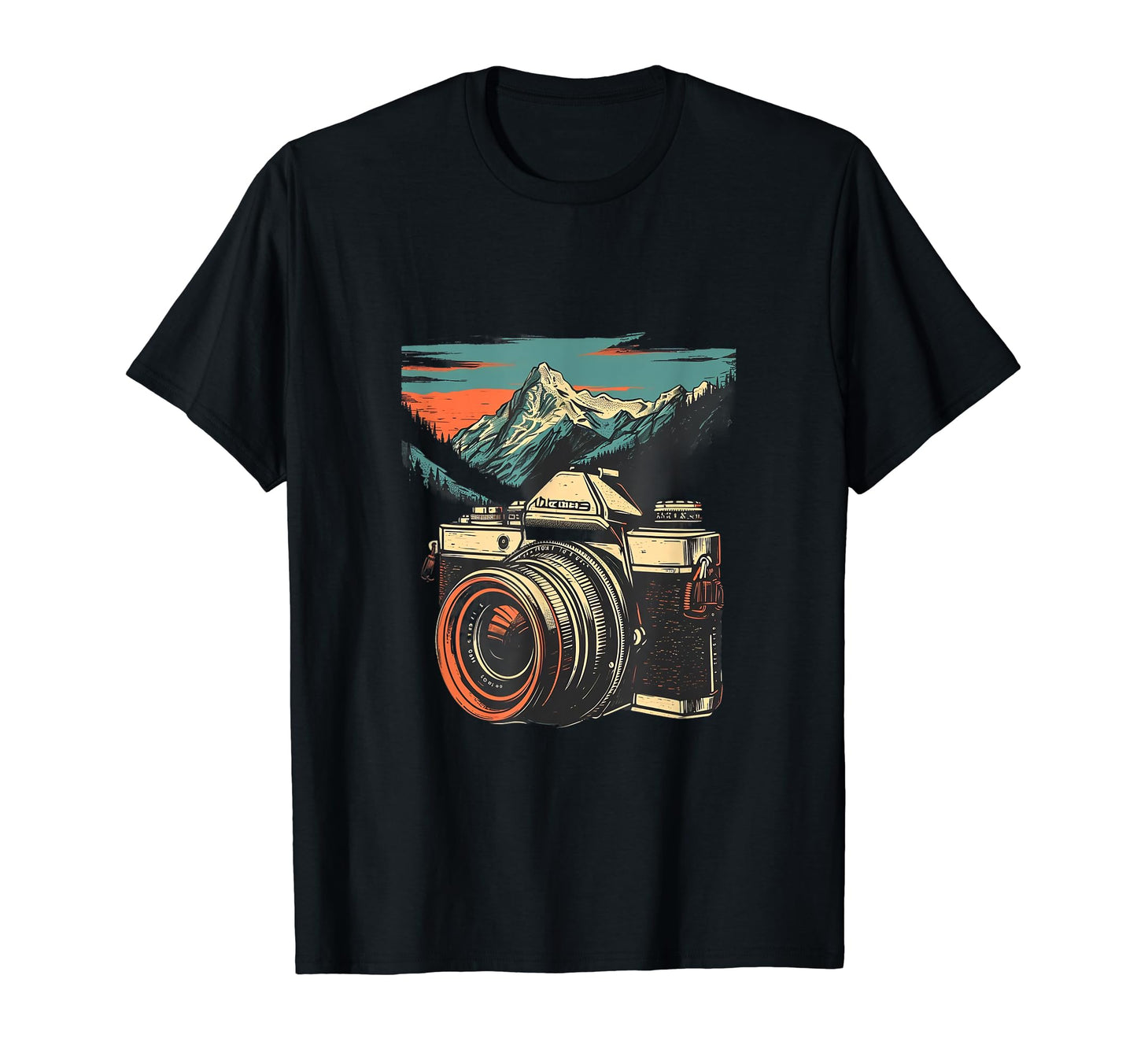Photography Camera Mountain Nature T-Shirt - Aesthetic Graphic Men Women - T-Shirt, Sweatshirt, Hoodie