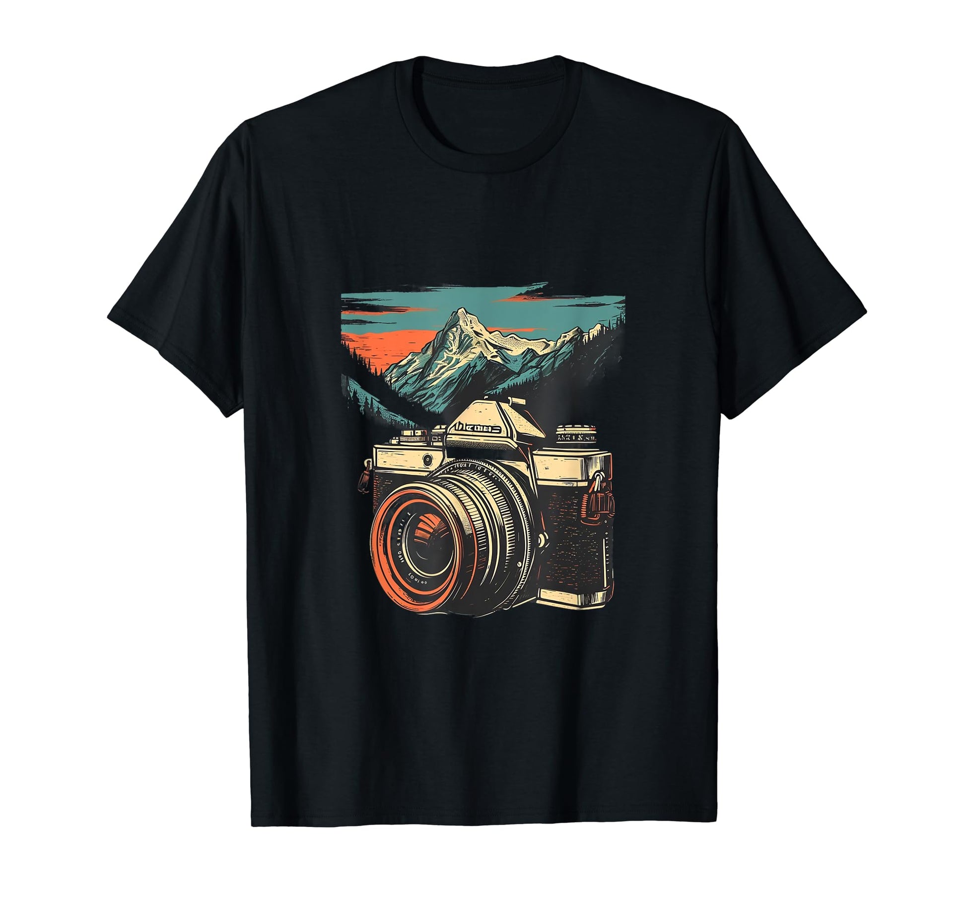 Photography Camera Mountain Nature T-Shirt - Aesthetic Graphic Men Women - T-Shirt, Sweatshirt, Hoodie
