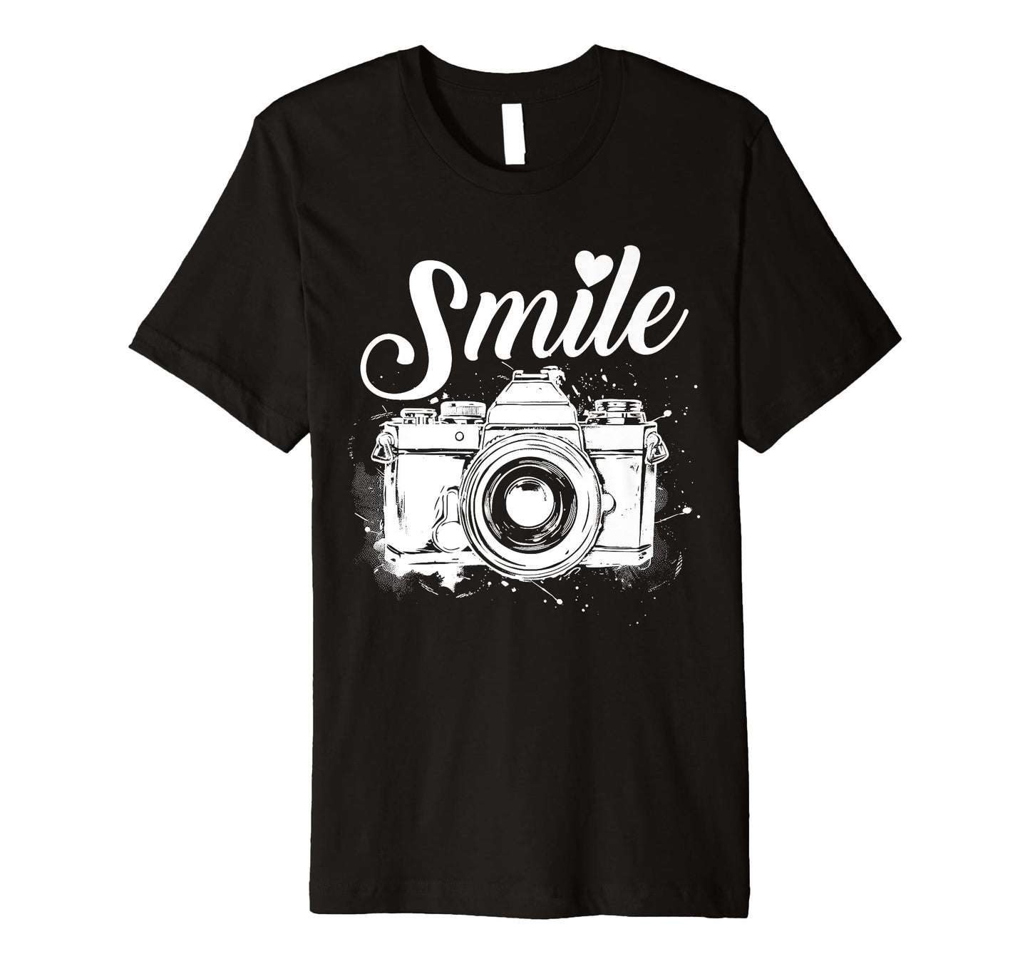 Photographer Smile Camera Funny T-Shirt - Aesthetic Graphic Unisex - T-Shirt, Sweatshirt, Hoodie