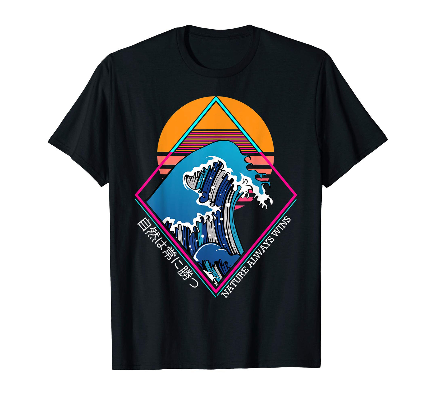Nature Always Wins Vaporwave T-Shirt - Aesthetic Graphic Men Women - T-Shirt, Sweatshirt, Hoodie