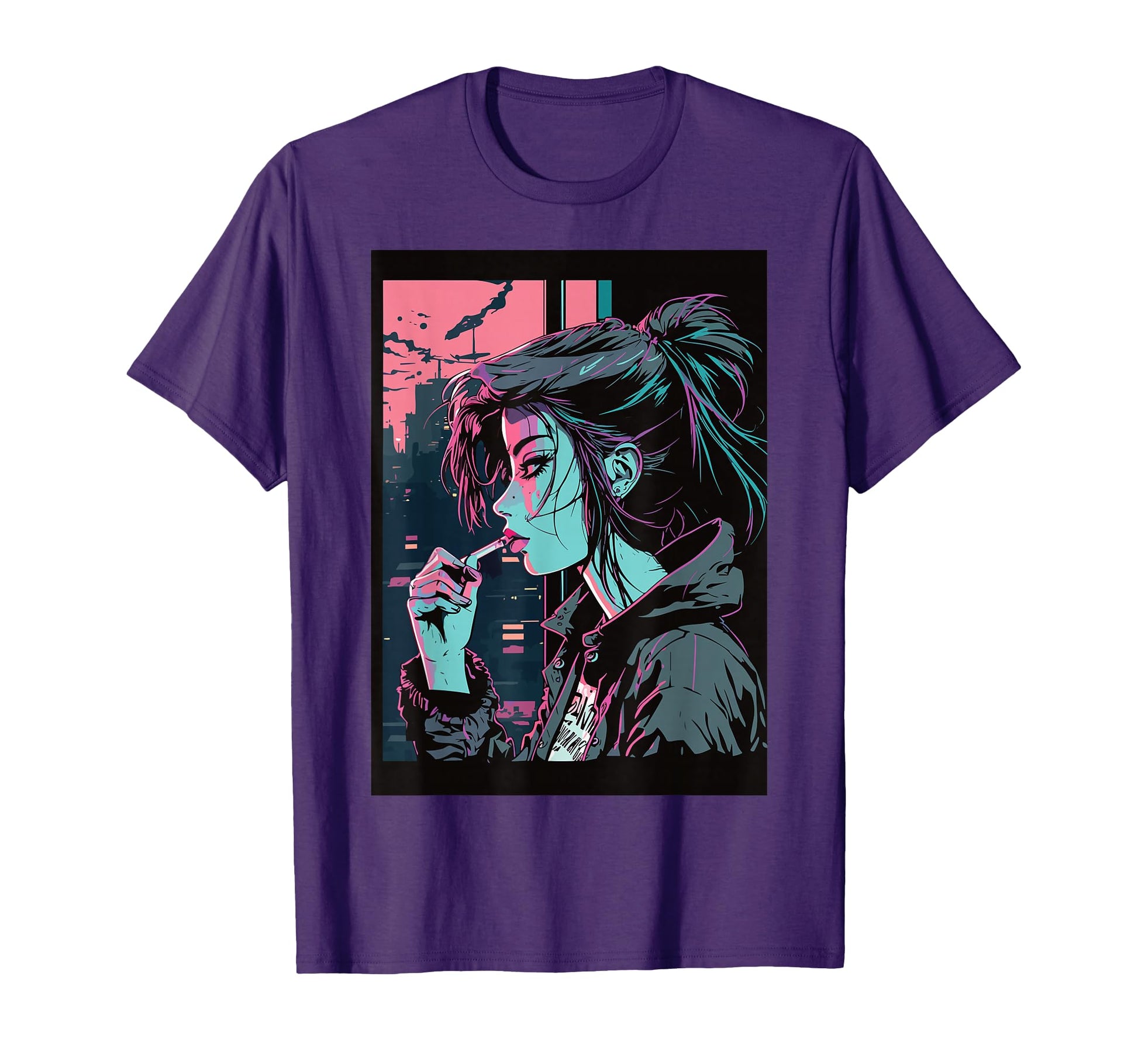 Japanese Vaporwave Sad Anime Indie T-Shirt - Graphic Print Men Women - T-Shirt, Sweatshirt, Hoodie