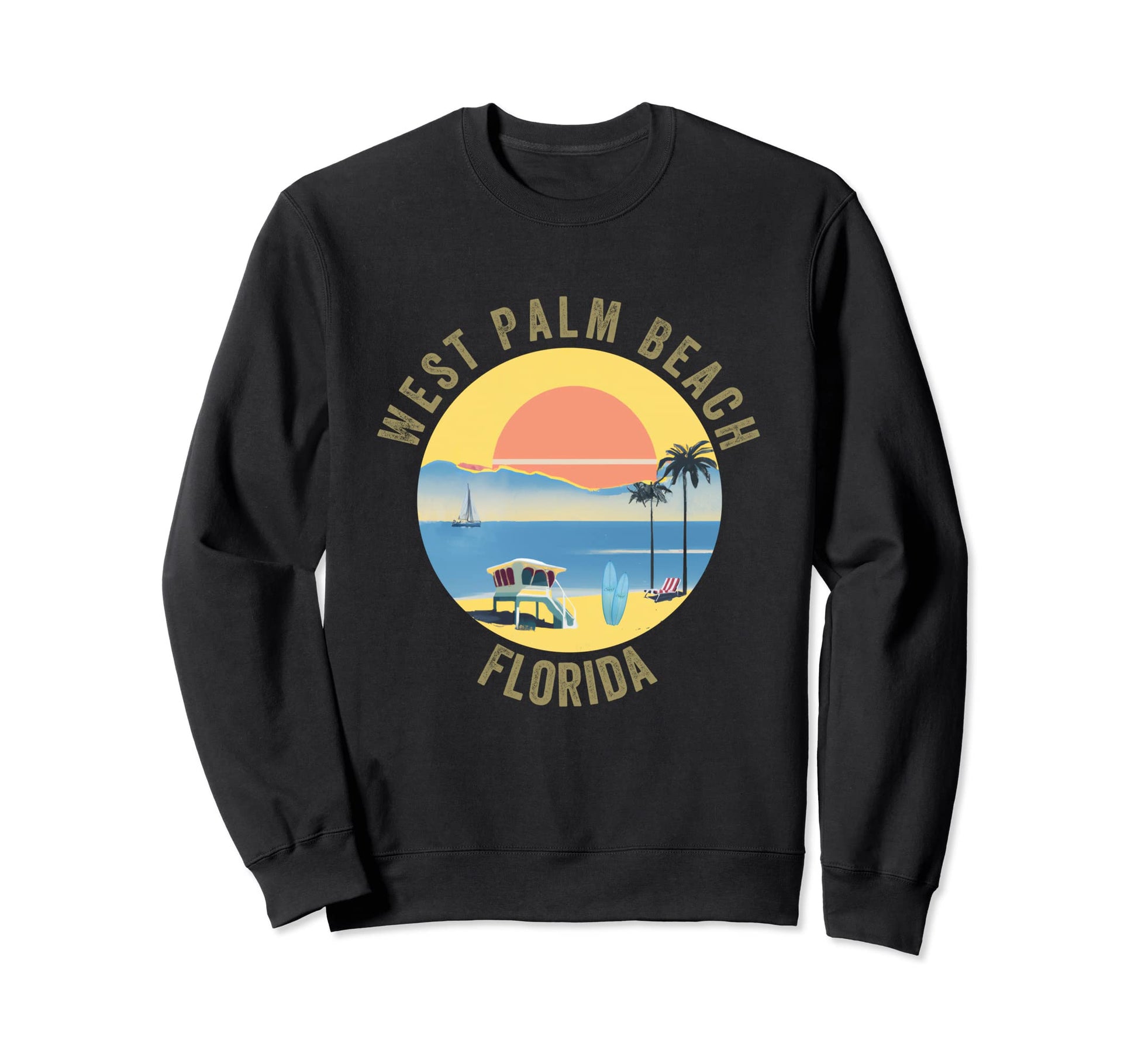 West Palm Beach Souvenir Sweatshirt - Minimalist Print Unisex - T-Shirt, Sweatshirt, Hoodie