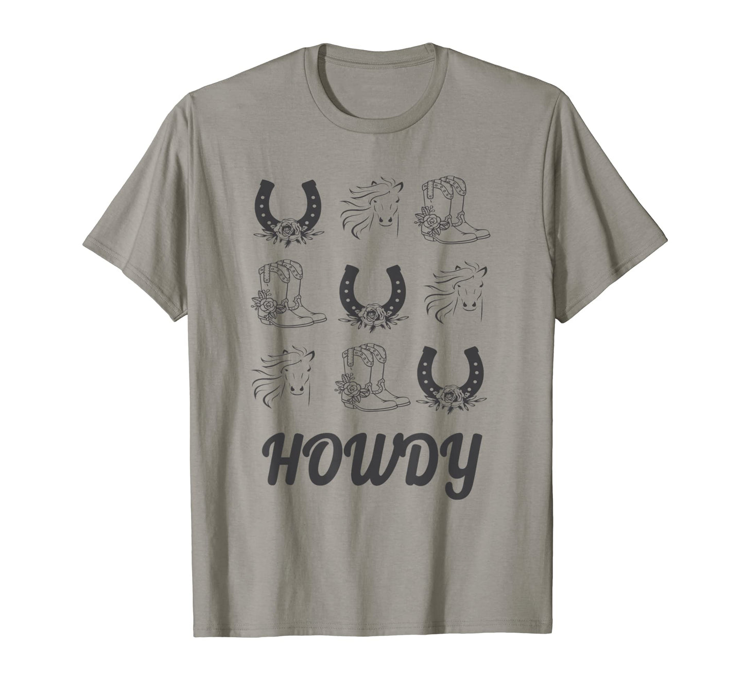 Cowboy Horse Western Boots And T-Shirt - Graphic Print for Adults - T-Shirt, Sweatshirt, Hoodie