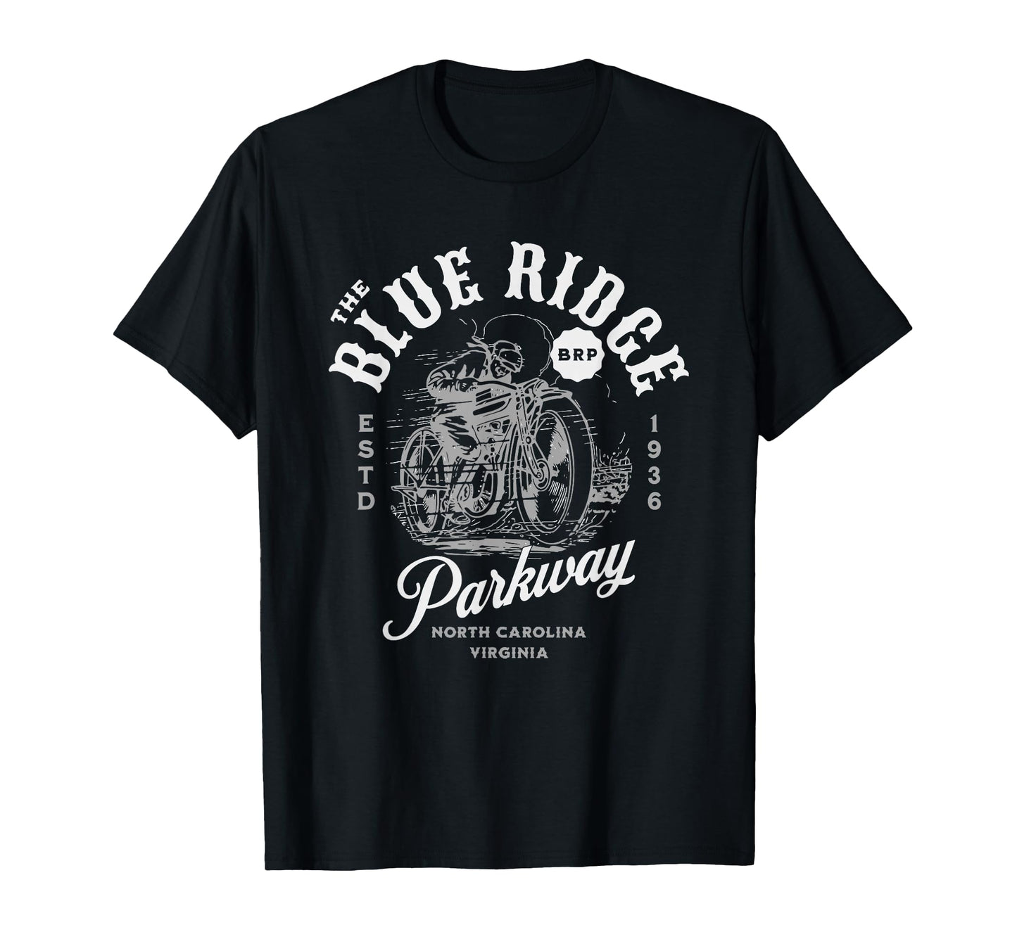 Blue Ridge Parkway Motorcycle T-Shirt - Trendy Graphic Men Women - T-Shirt, Sweatshirt, Hoodie