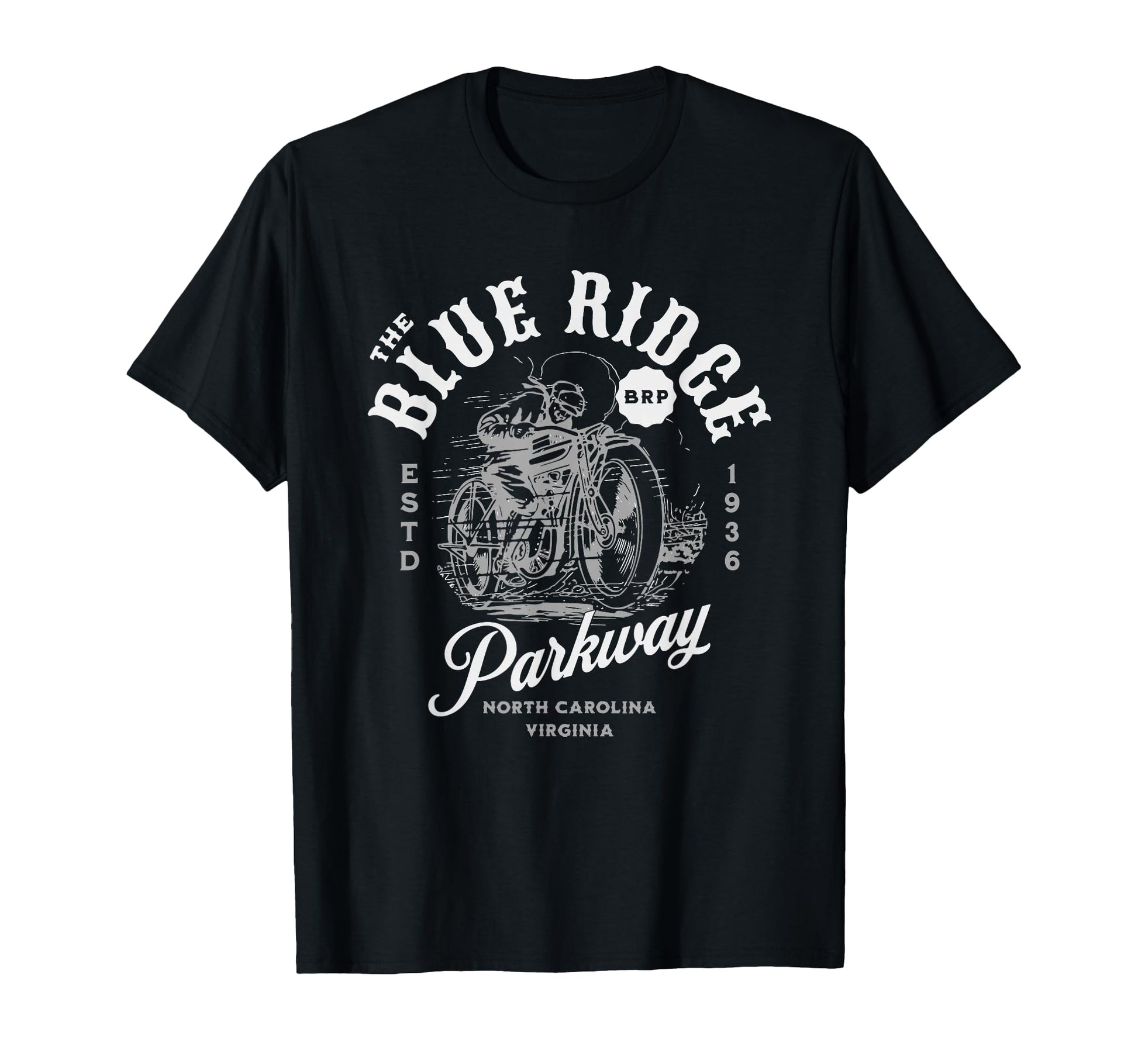Blue Ridge Parkway Motorcycle T-Shirt - Trendy Graphic Men Women - T-Shirt, Sweatshirt, Hoodie