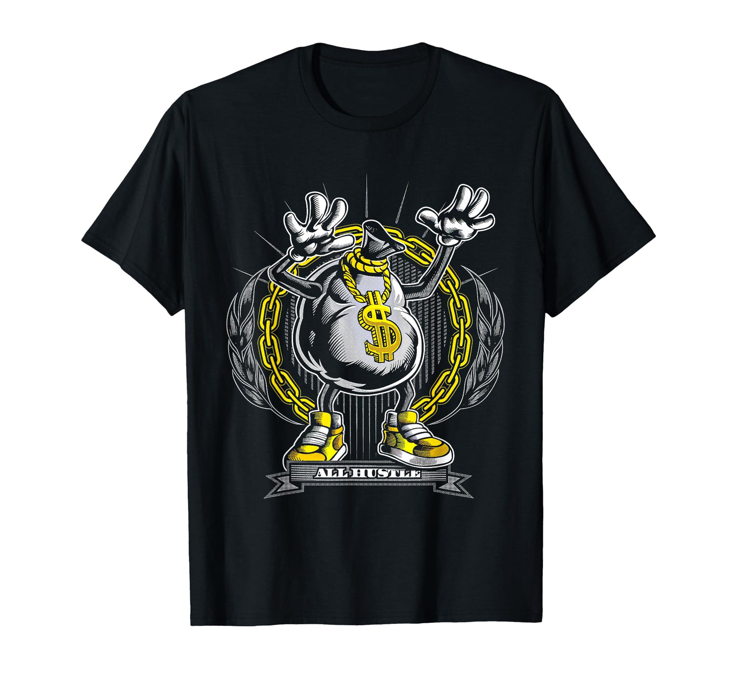 Gangster Hiphop Old School Hip Hop Hustle T-Shirt - Graphic Print Unisex - T-Shirt, Sweatshirt, Hoodie