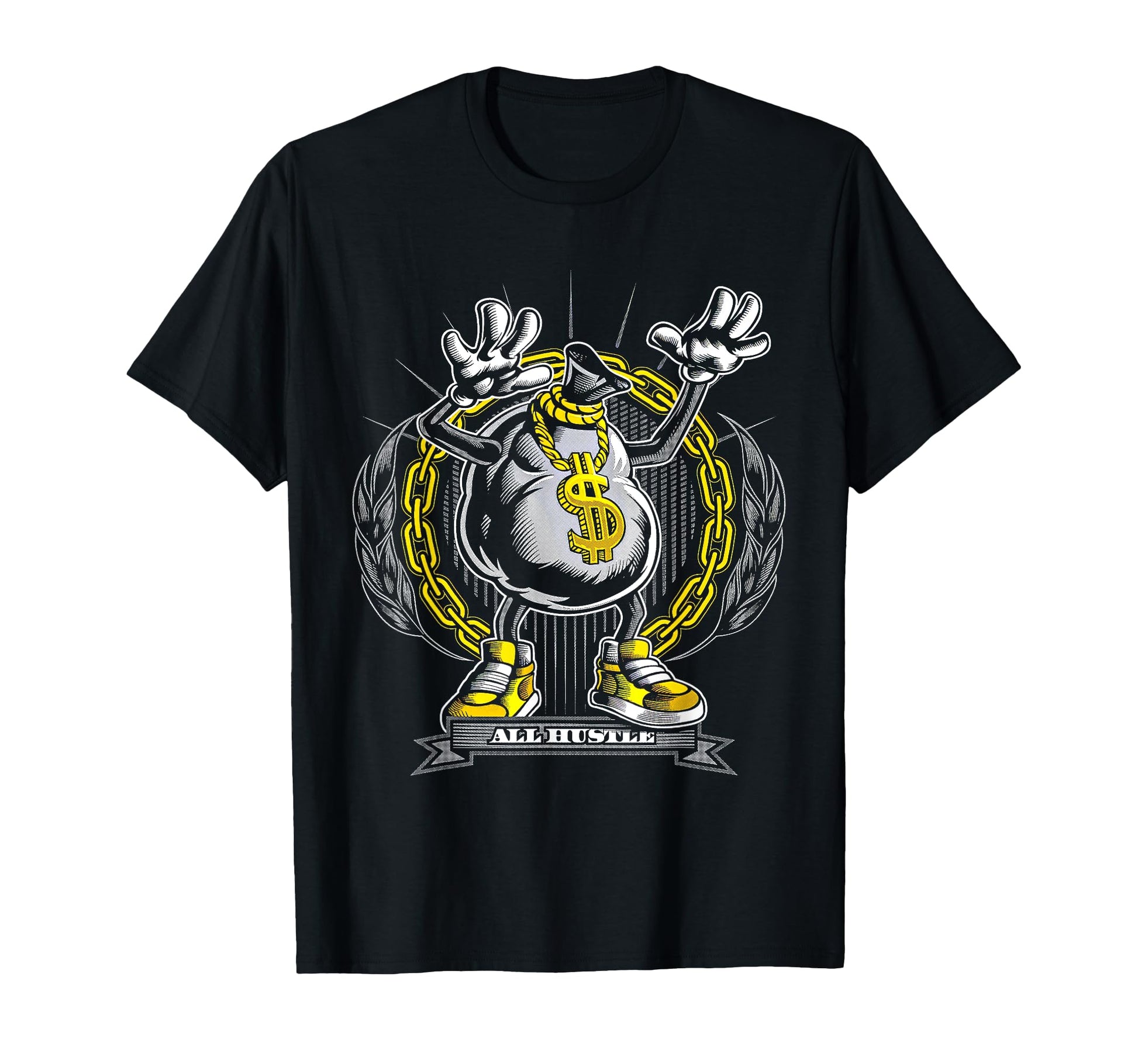 Gangster Hiphop Old School Hip Hop Hustle T-Shirt - Graphic Print Unisex - T-Shirt, Sweatshirt, Hoodie
