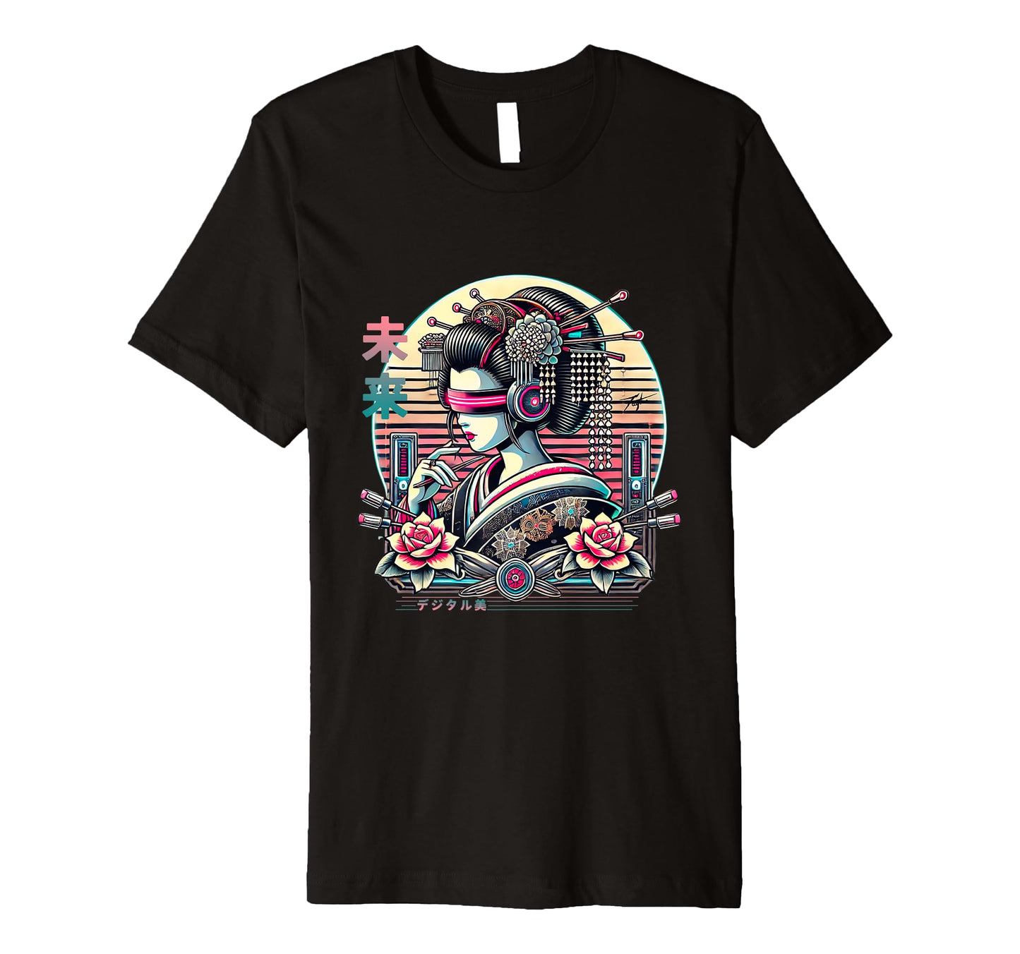 Digital Cyberpunk Vaporwave Harajuku T-Shirt - Streetwear Style for Adults - T-Shirt, Sweatshirt, Hoodie