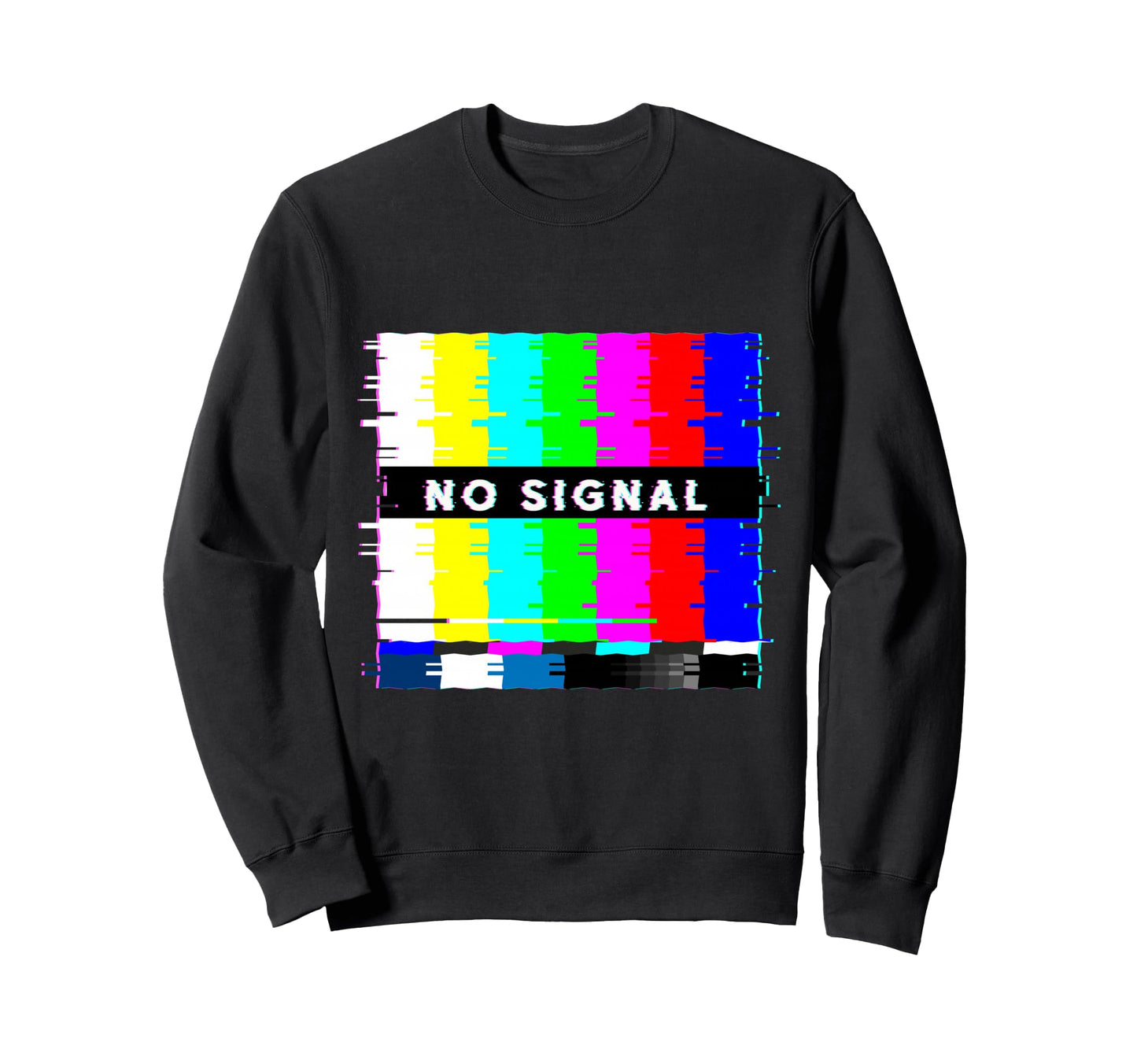 No Signal Television Off Air Sweatshirt - Minimalist Print Men Women - T-Shirt, Sweatshirt, Hoodie