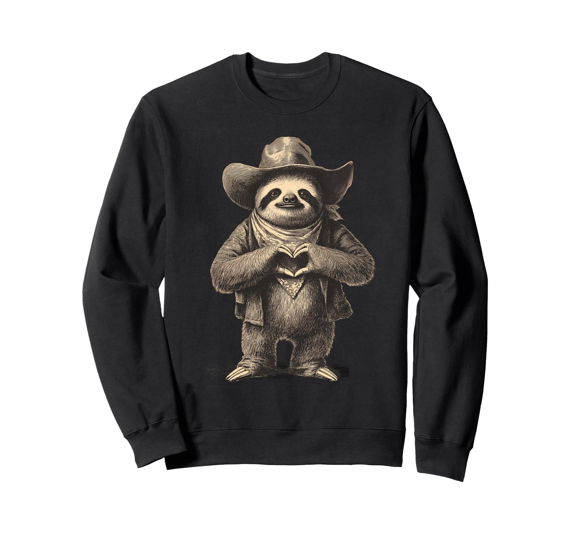 Country Cowboy Sloth Rodeo Cowgirl Sweatshirt - Trendy Graphic Men Women - T-Shirt, Sweatshirt, Hoodie